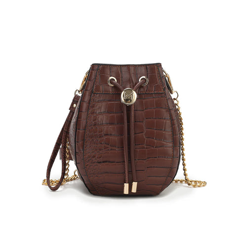 Cassidy Embossed Bucket Bag