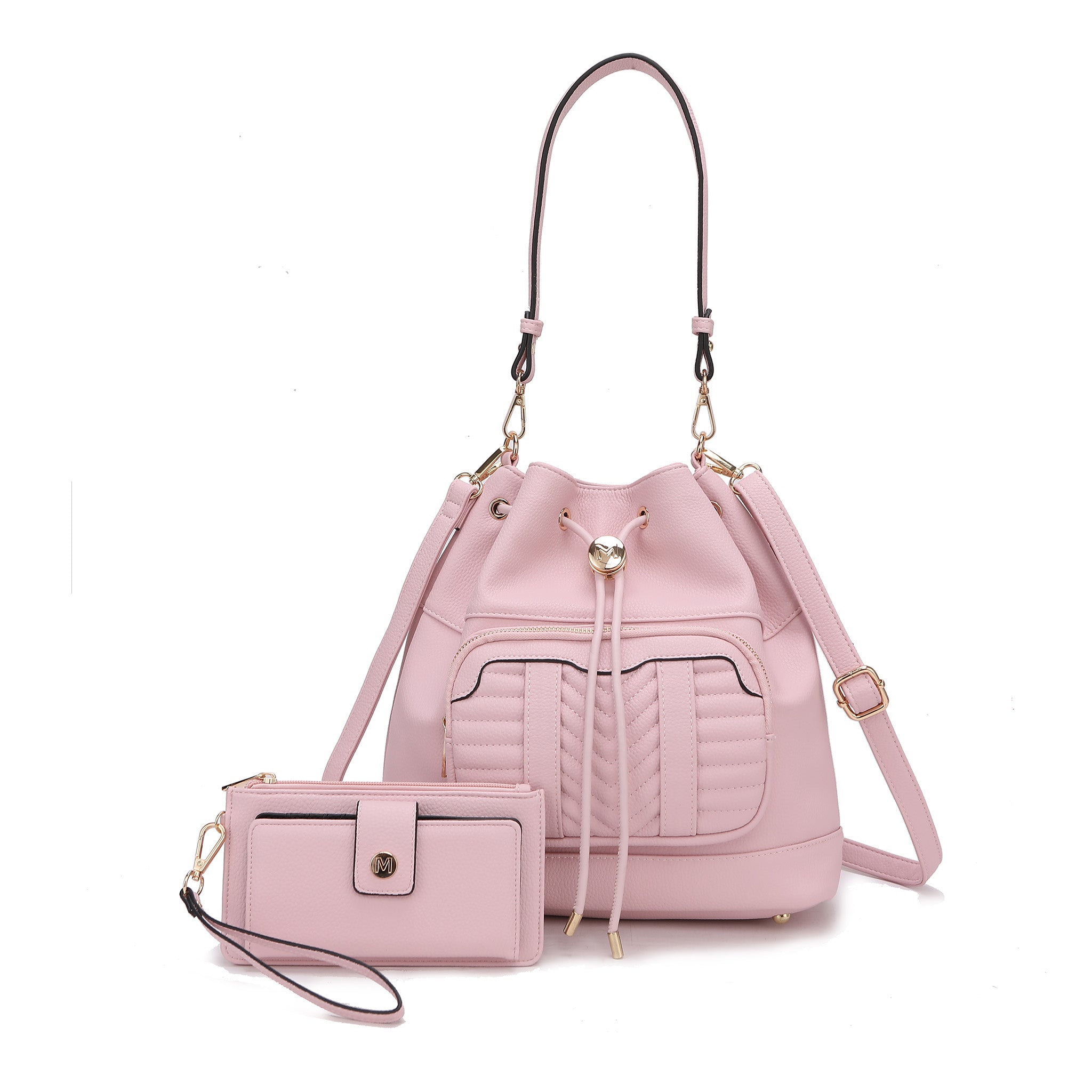  MKF Collection Ryder Bucket Bag and Wallet Set - Coffee - Bonton