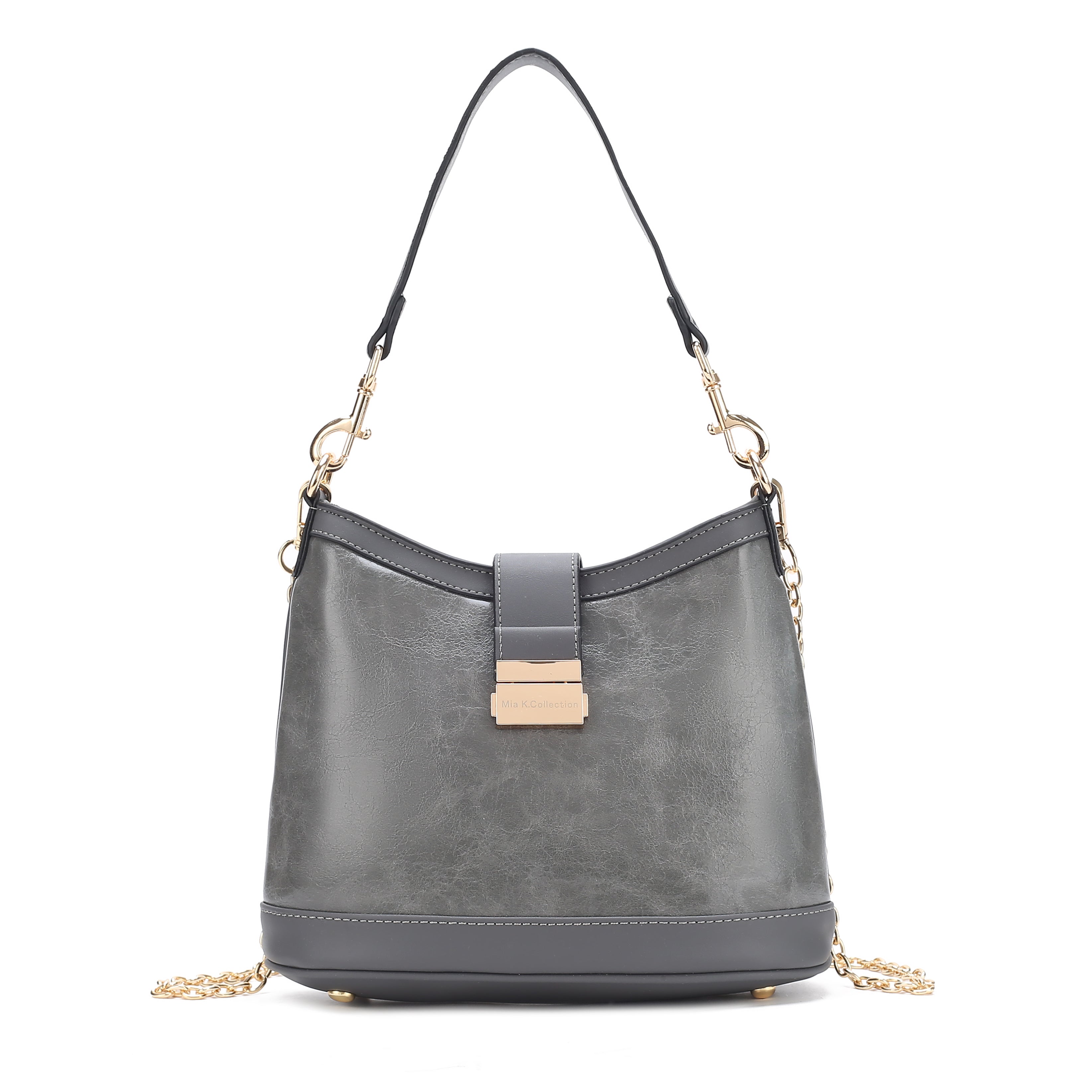  MKF Collection Pilar Shoulder Bag - Pewter - Bonton