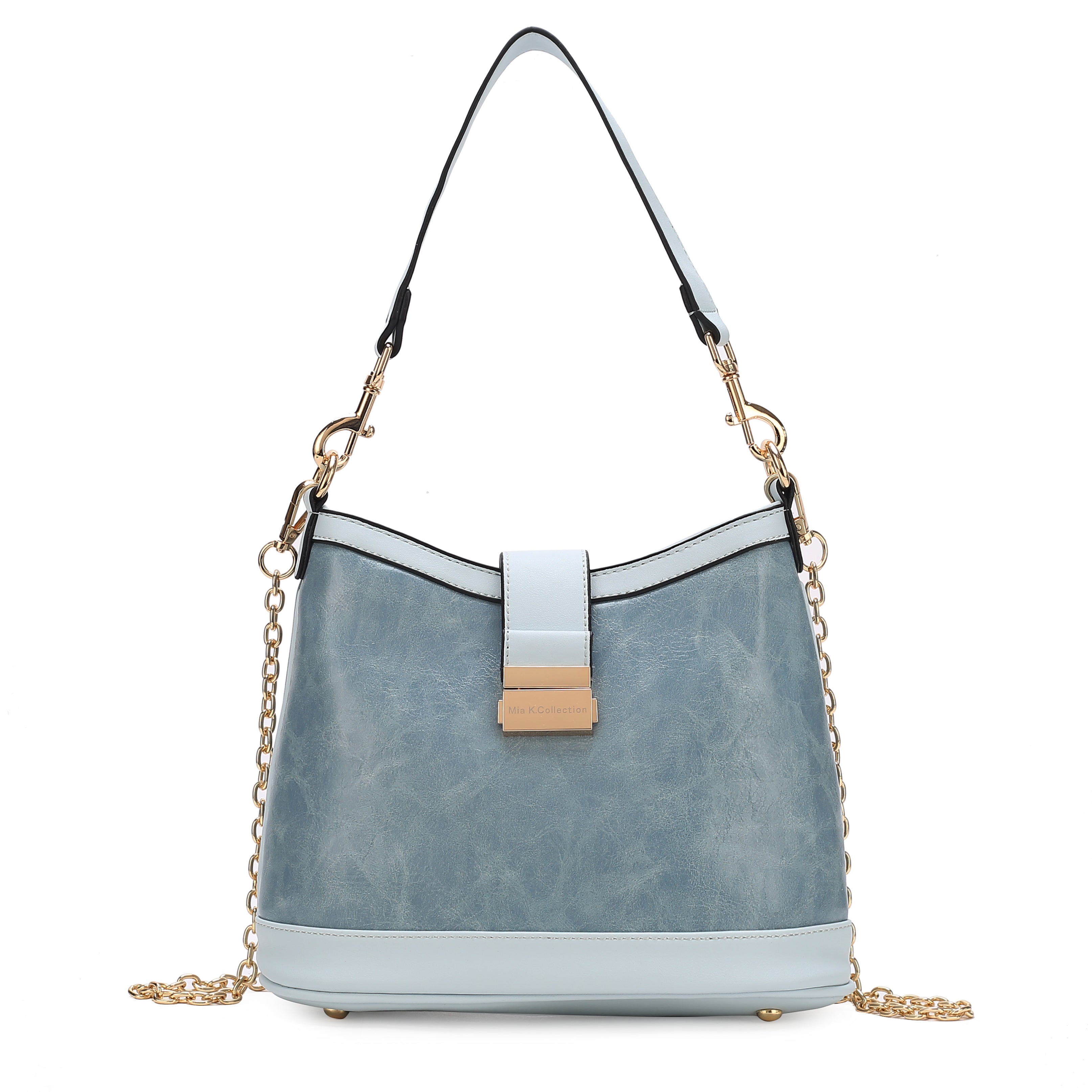  MKF Collection Pilar Shoulder Bag - Pewter - Bonton