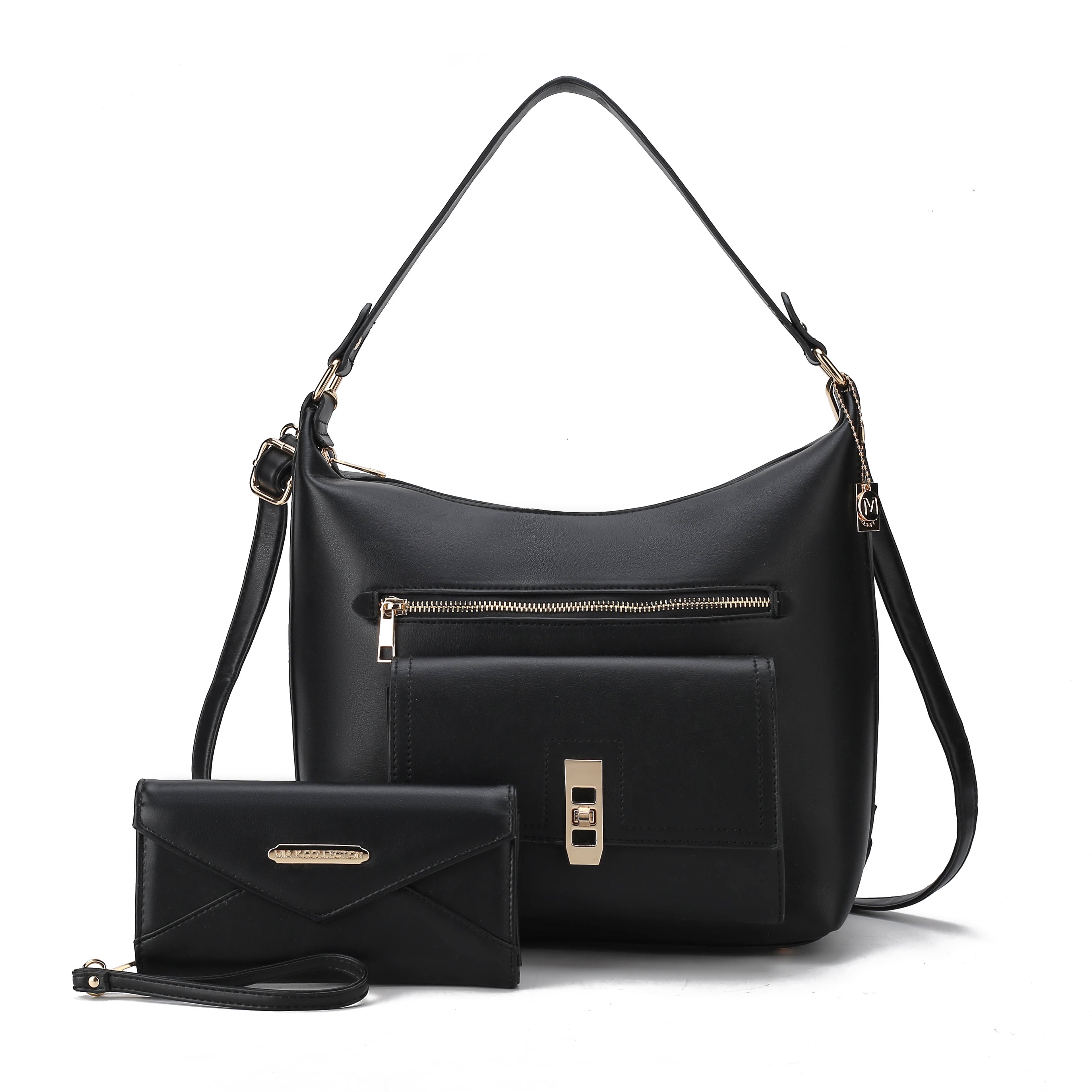  MKF Collection Clara Shoulder Bag and Set - Black - Bonton