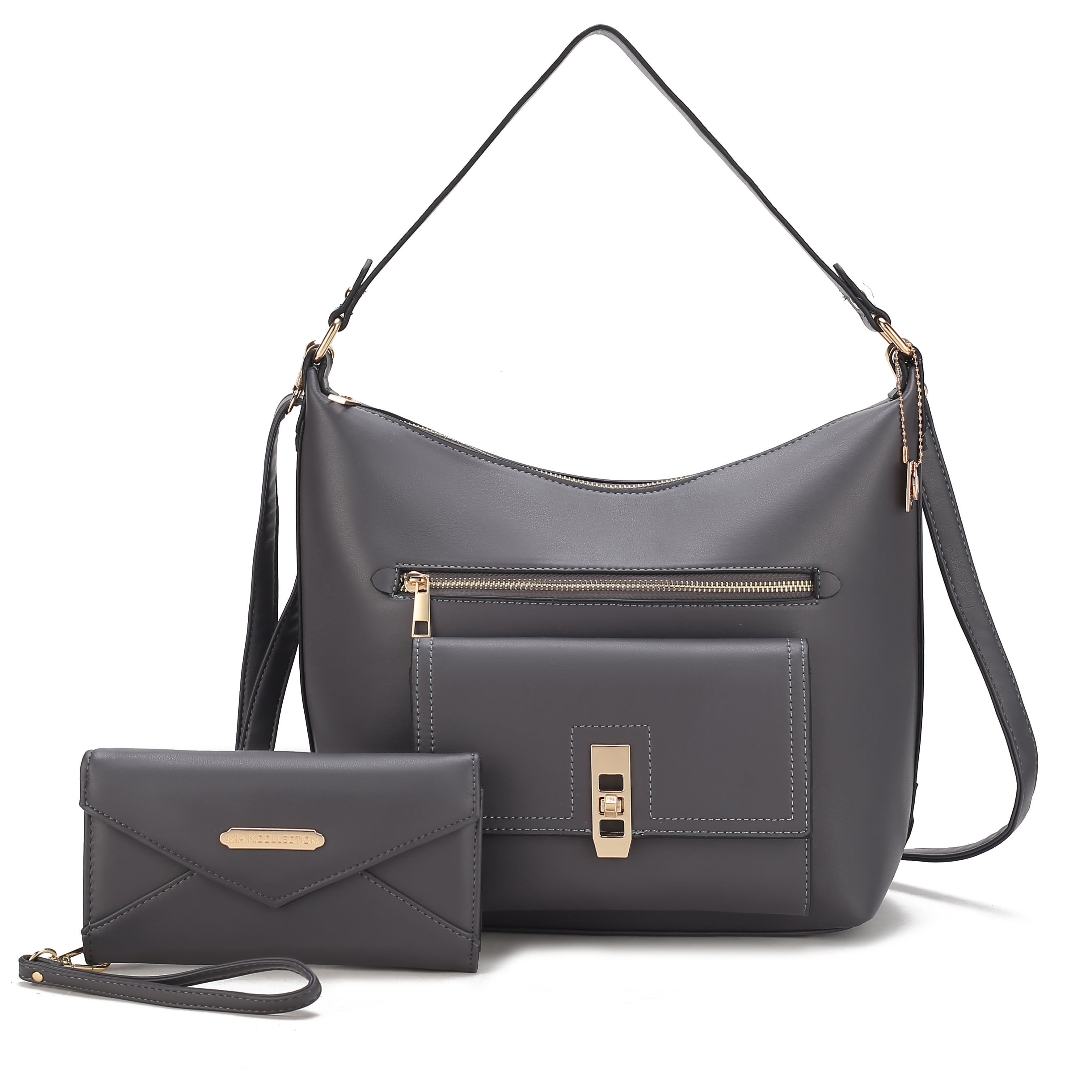  MKF Collection Clara Shoulder Bag and Set - Black - Bonton