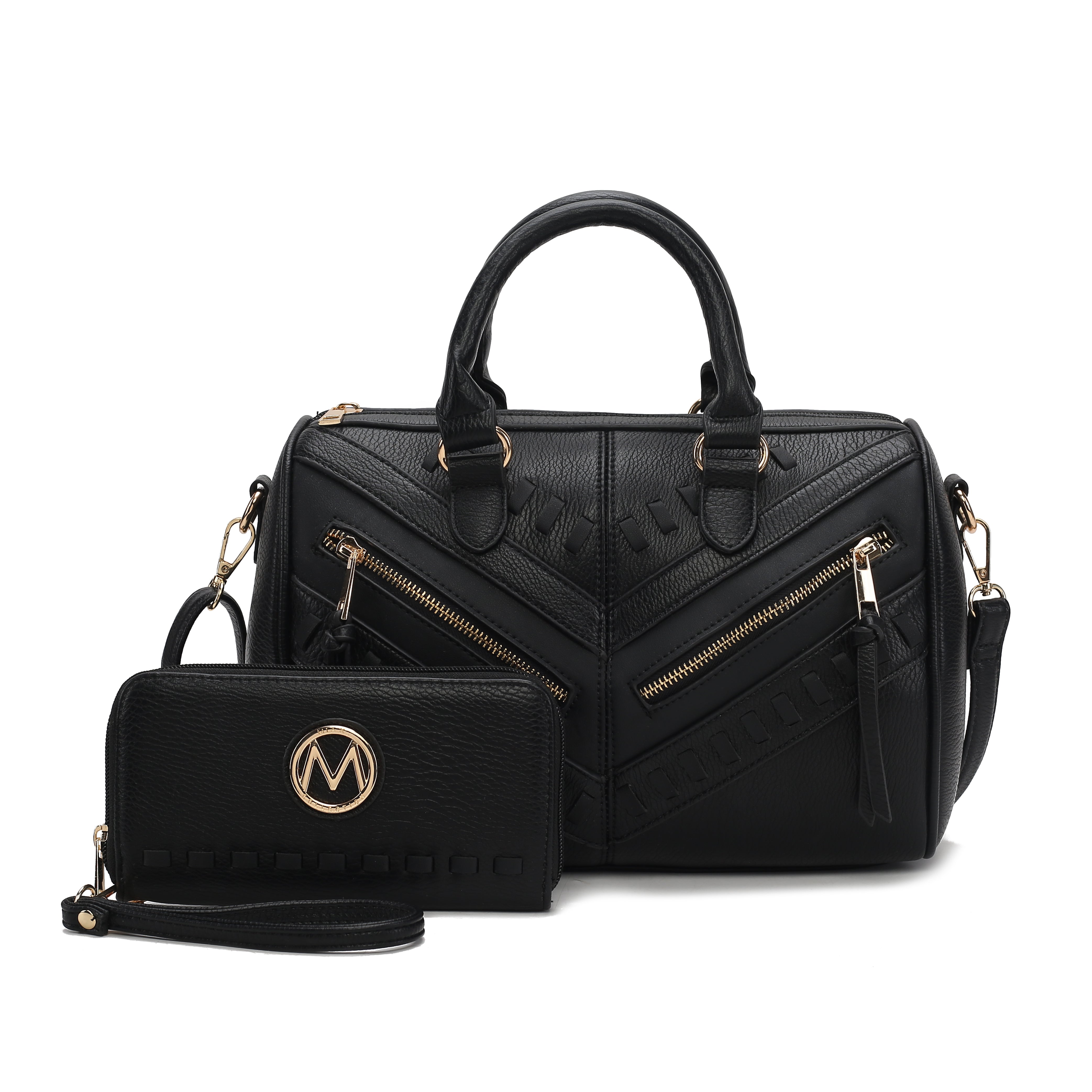  MKF Collection Lara Shoulder Bag and Set - Black - Bonton