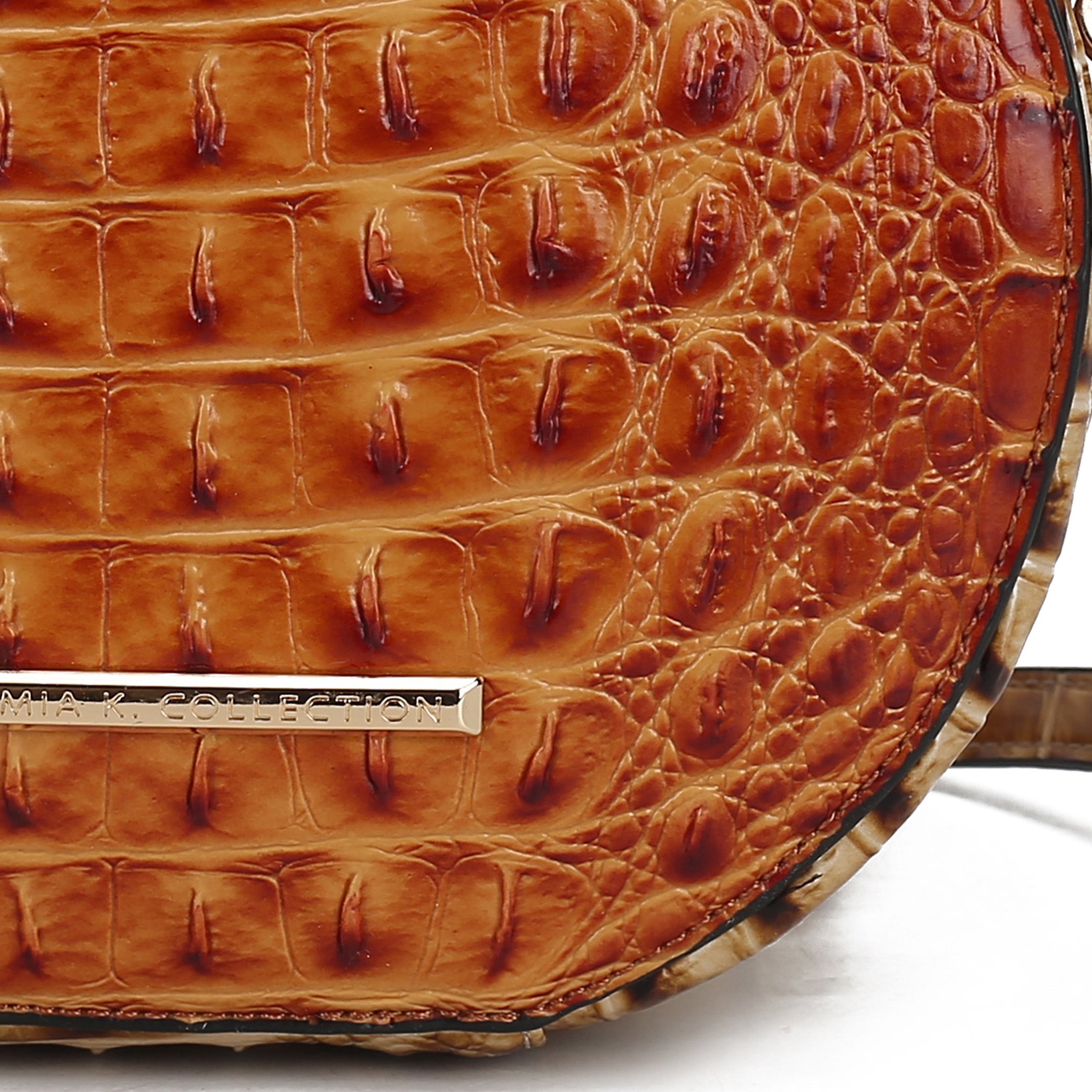  MKF Collection Ynnari Croc Round Crossbody Bag - Croco Black - Bonton