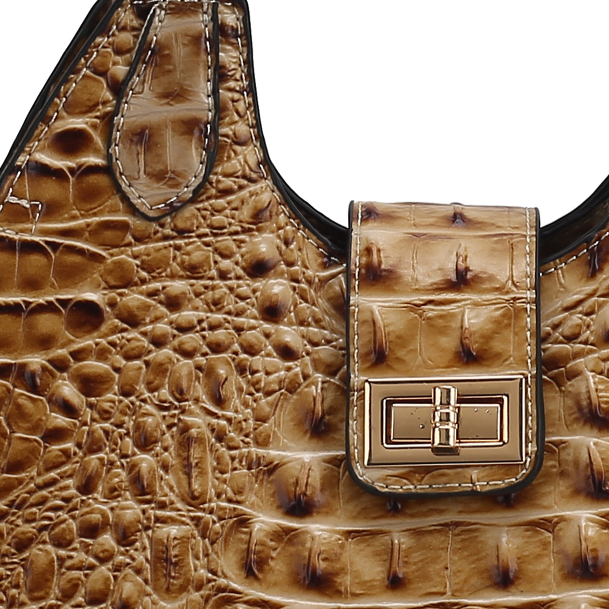  MKF Collection Ava Crocodile Tote Bag - Croco Black - Bonton