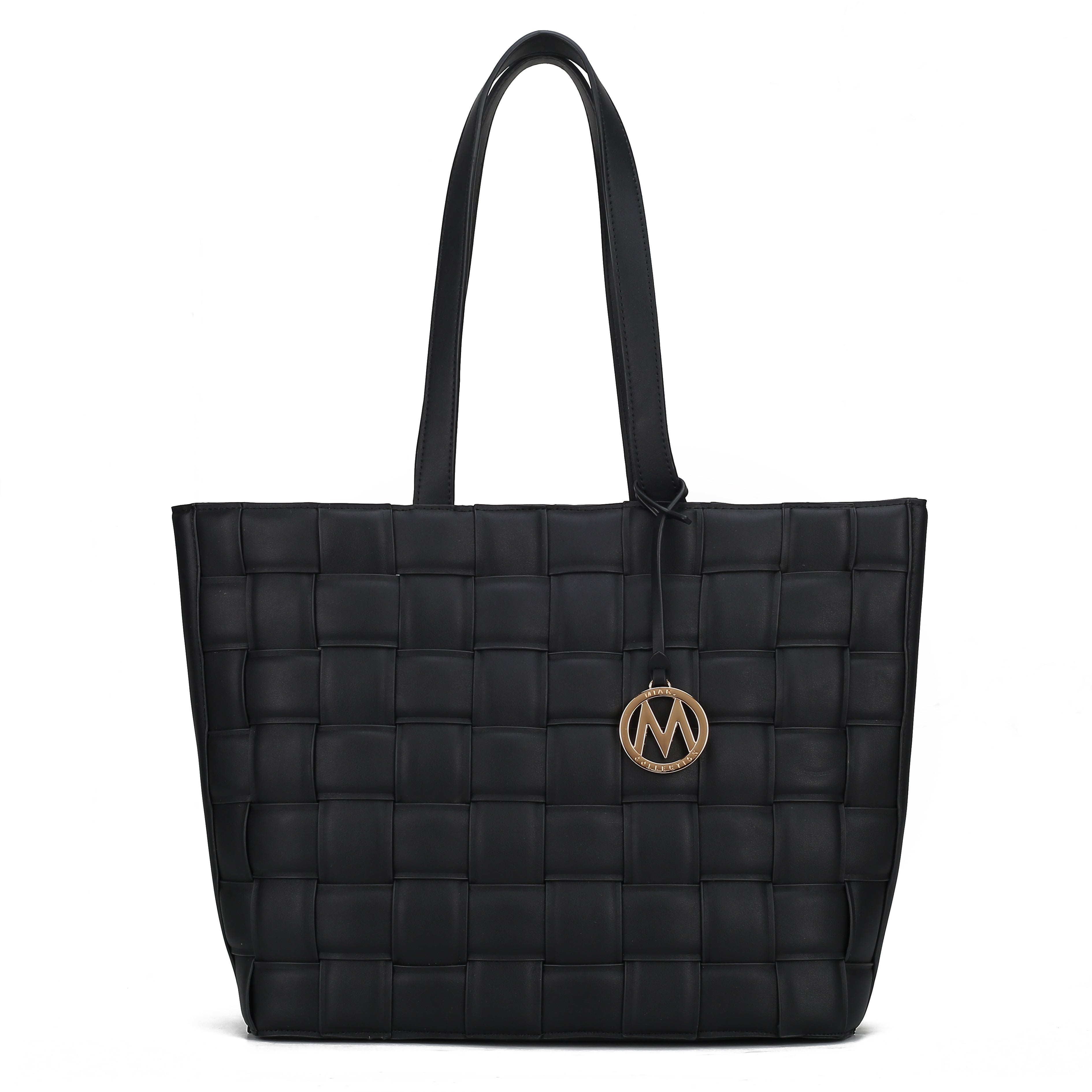  MKF Collection Rowan Woven Tote Bag - Black - Bonton