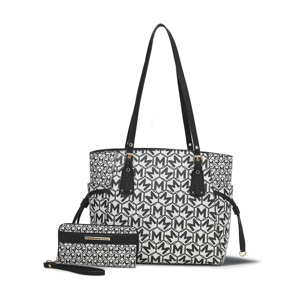  MKF Collection Pauline Tote Bag and Set - Black - Bonton