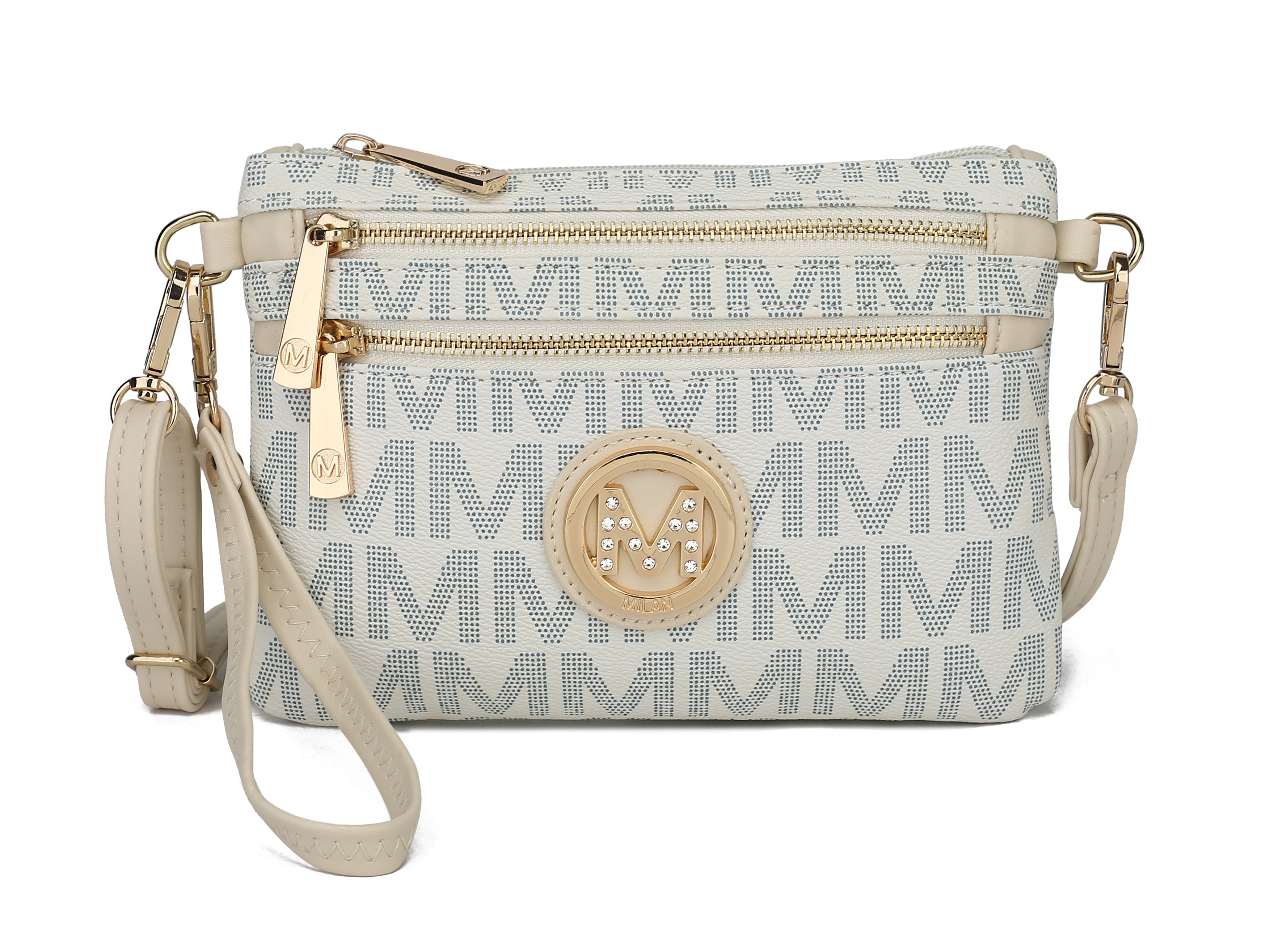  MKF Collection Geneve Signature Phone Crossbody Bag - Black - Bonton