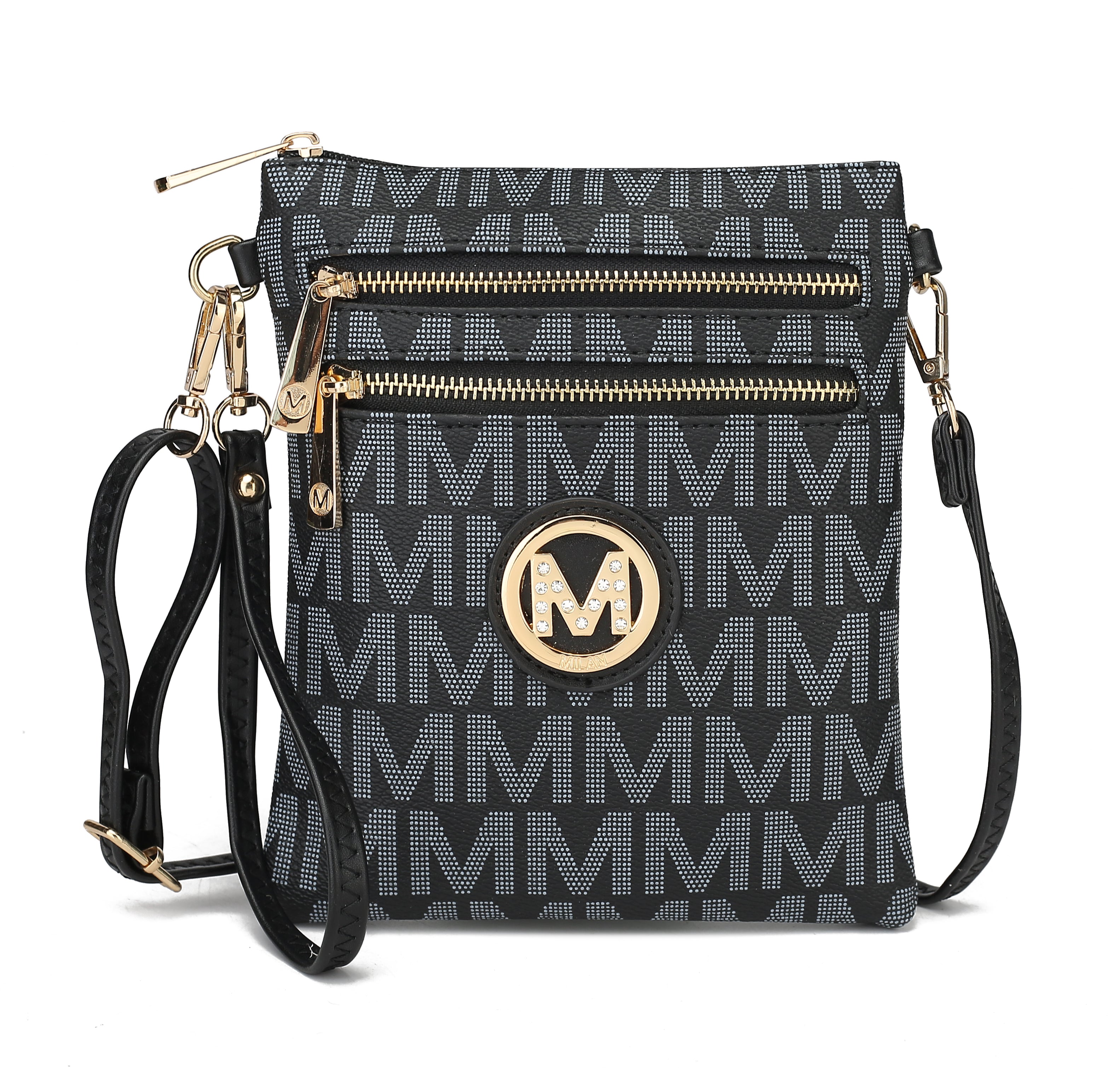  MKF Collection Laura Crossbody Bag - Black - Bonton