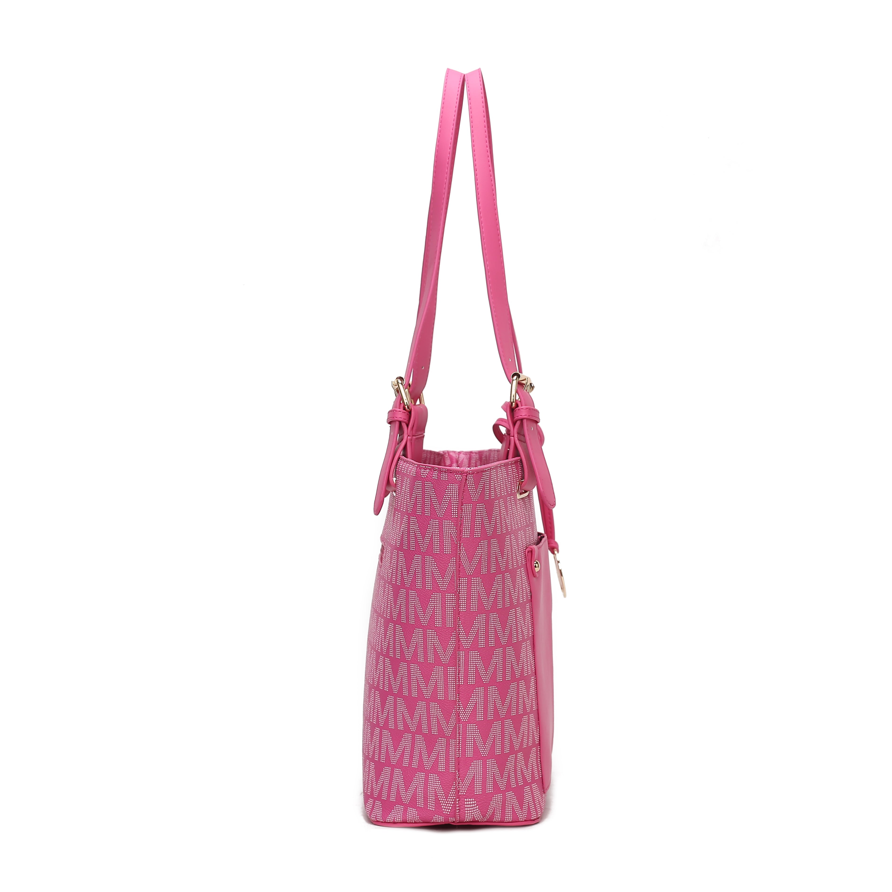  MKF Collection Havenly Signature Tote Bag 4 Pcs Set - Red - Bonton