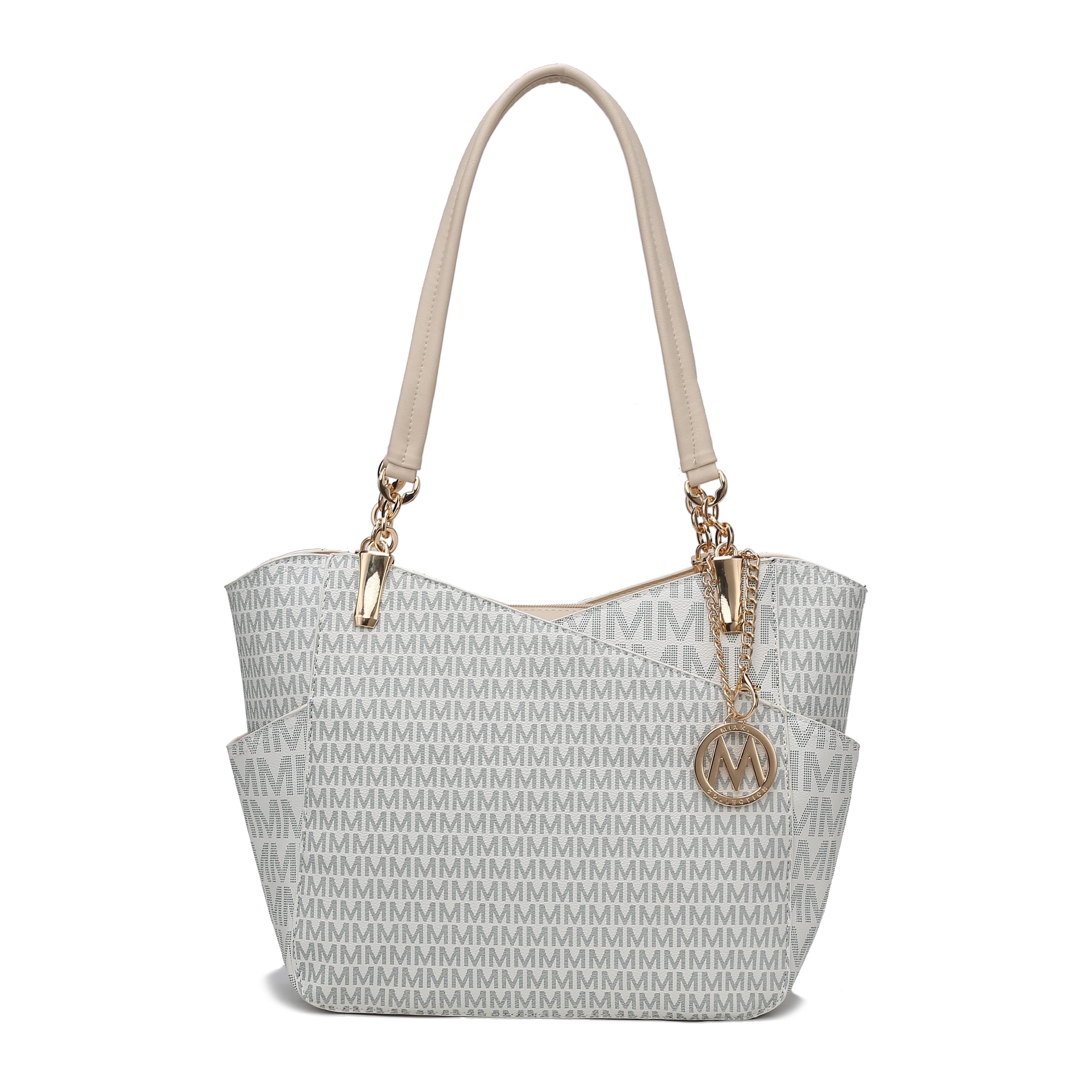  MKF Collection Jules Signature Tote Bag - Beige - Bonton