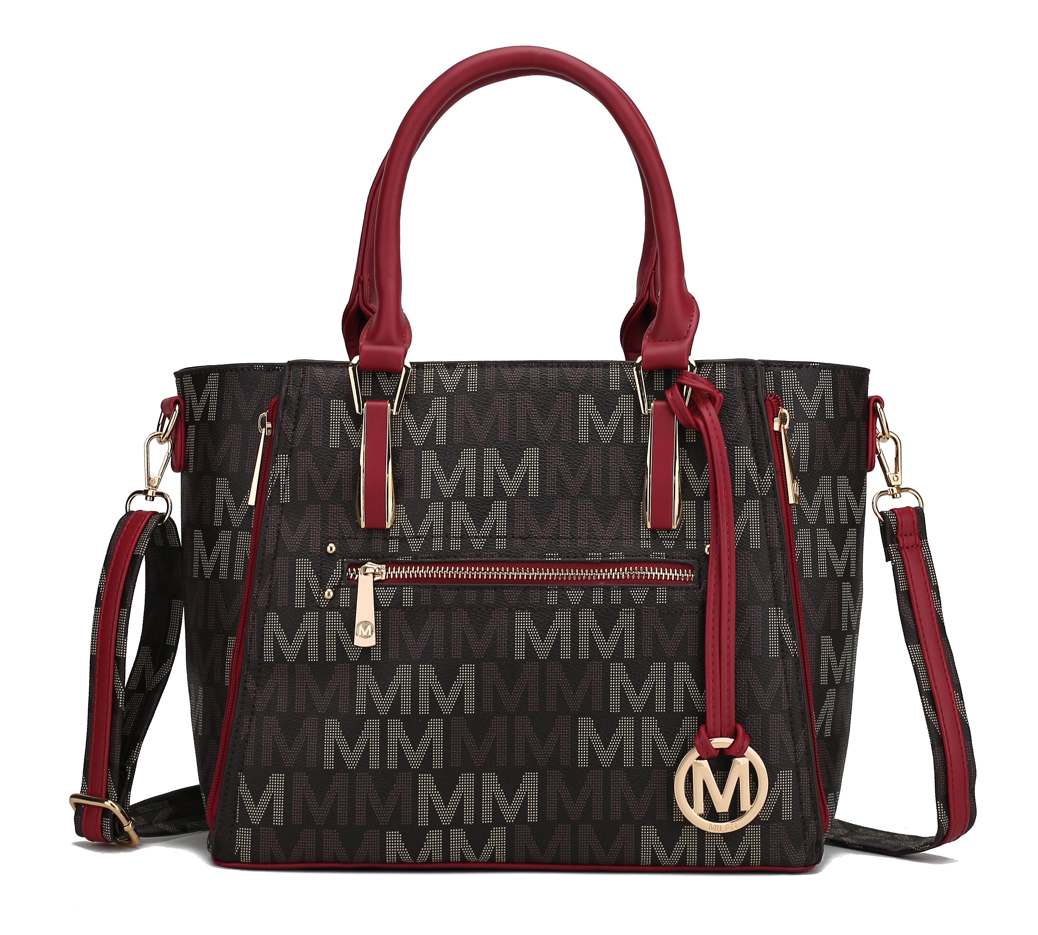  MKF Collection Siena Signature Tote Bag - Red - Bonton