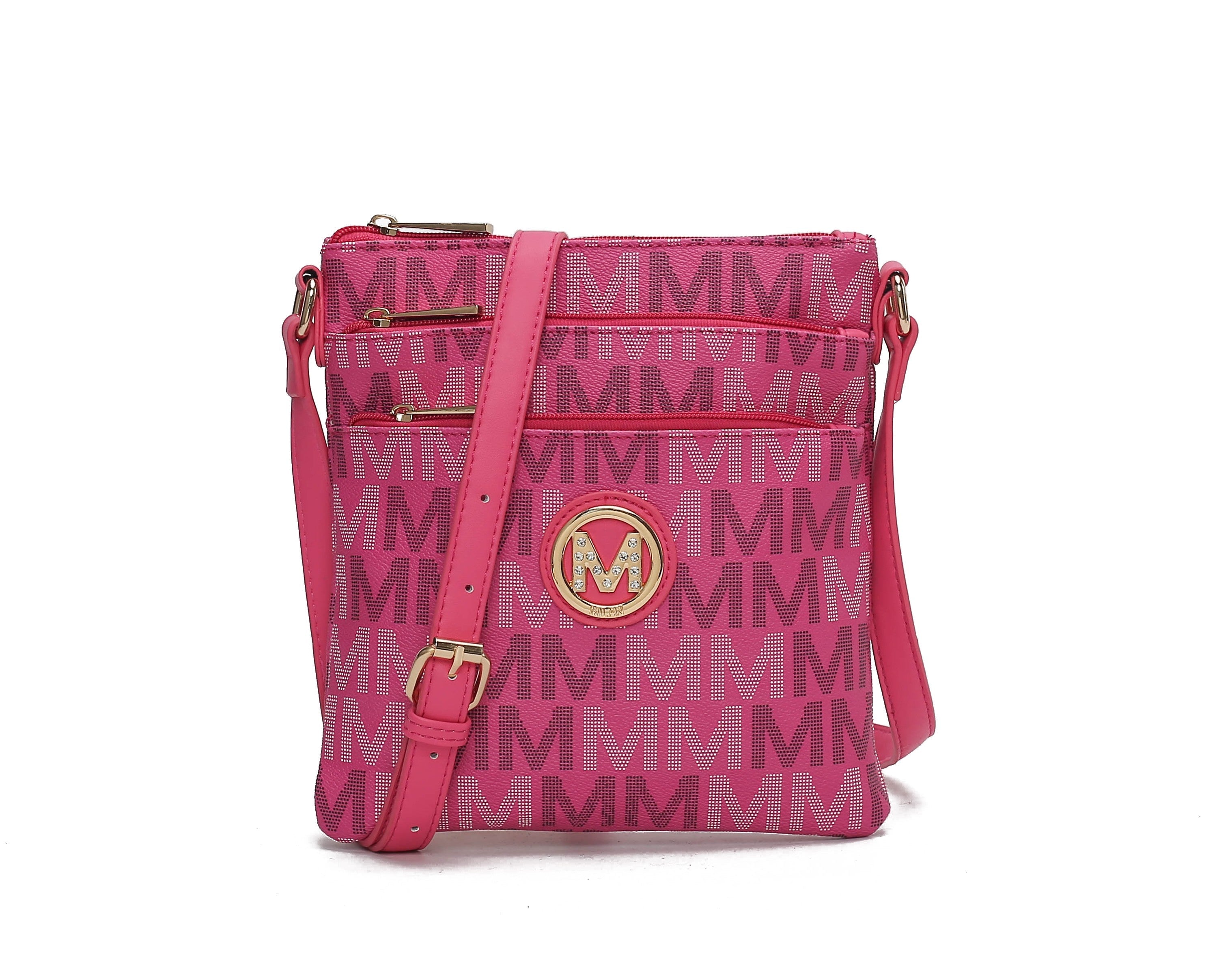  MKF Collection Lemuel  Signature Crossbody Bag - Red - Bonton