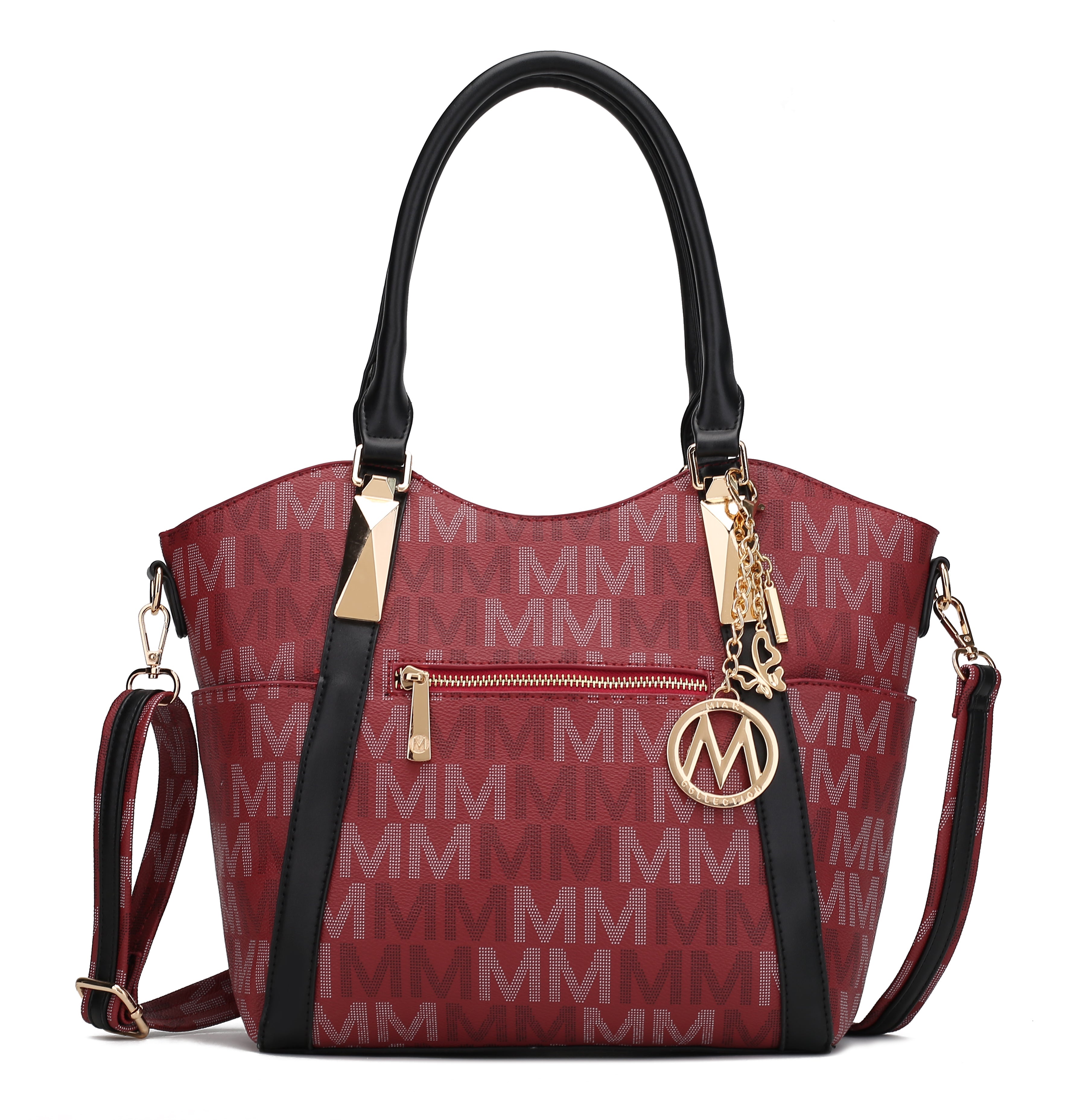  MKF Collection Jeneece Signature Tote Bag - Red - Bonton