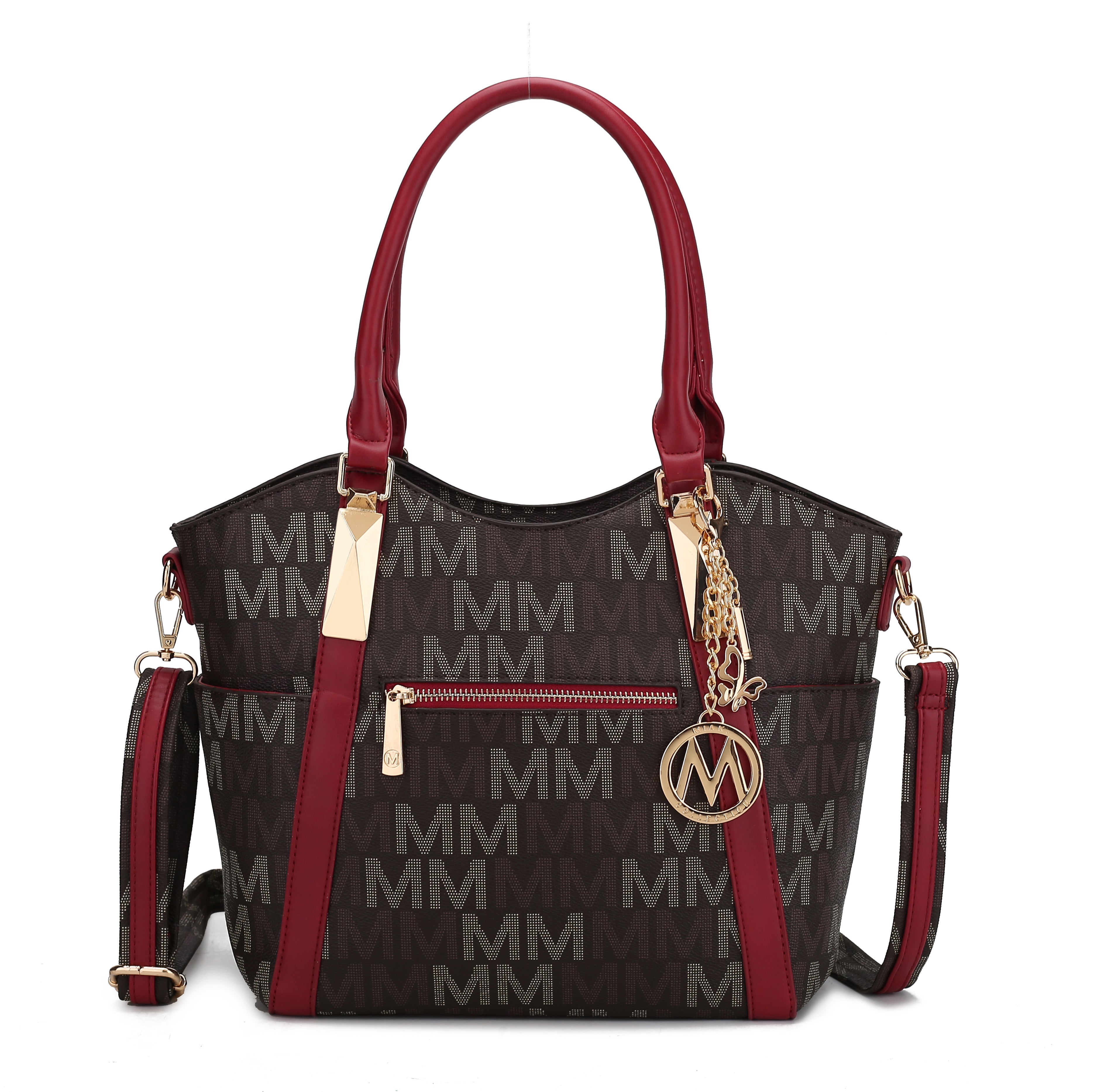  MKF Collection Jeneece Signature Tote Bag - Red - Bonton