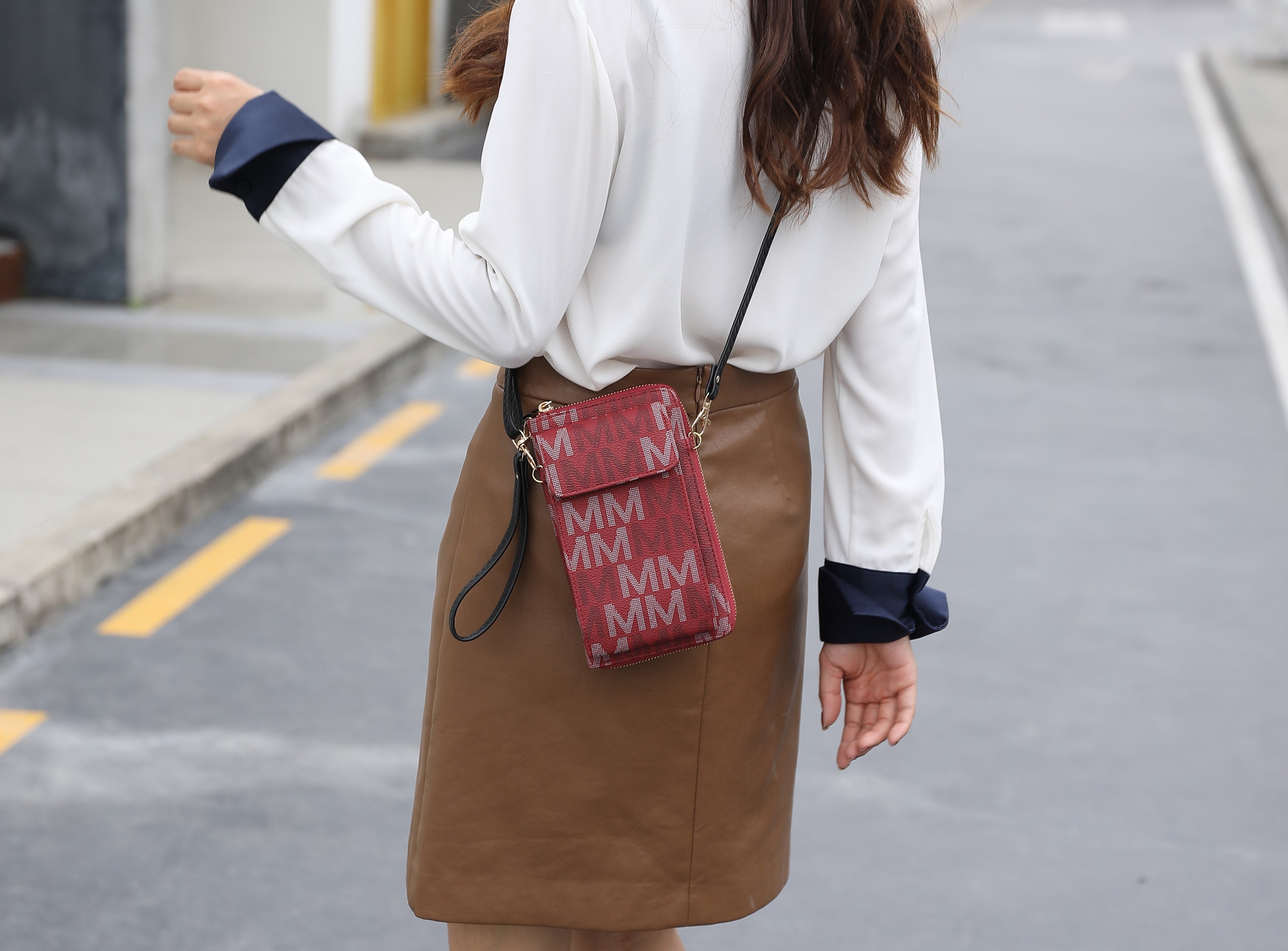  MKF Collection Cossetta Phone Crossbody - Red - Bonton