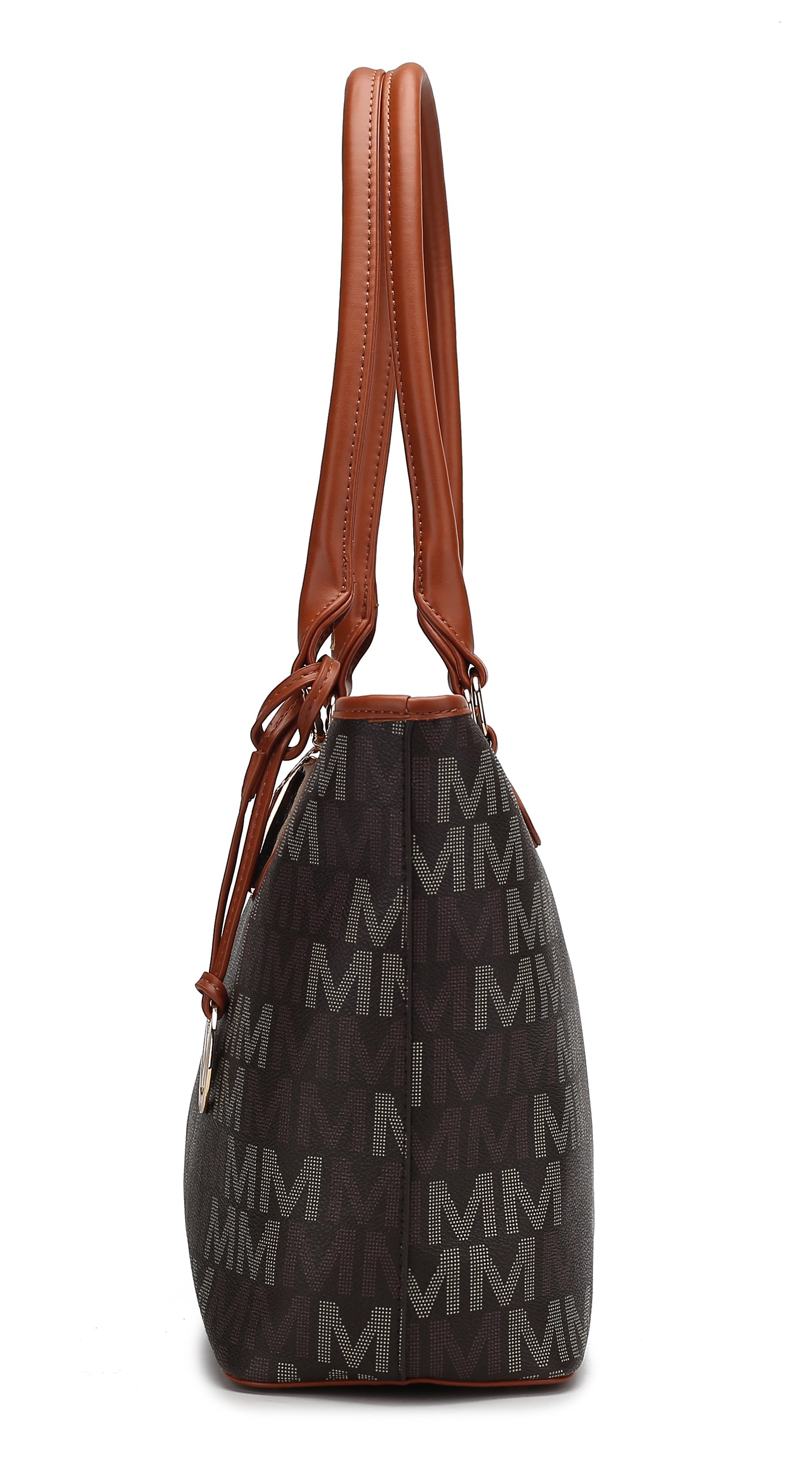  MKF Collection Alexy Signature Tote Bag and Set - Beige - Bonton