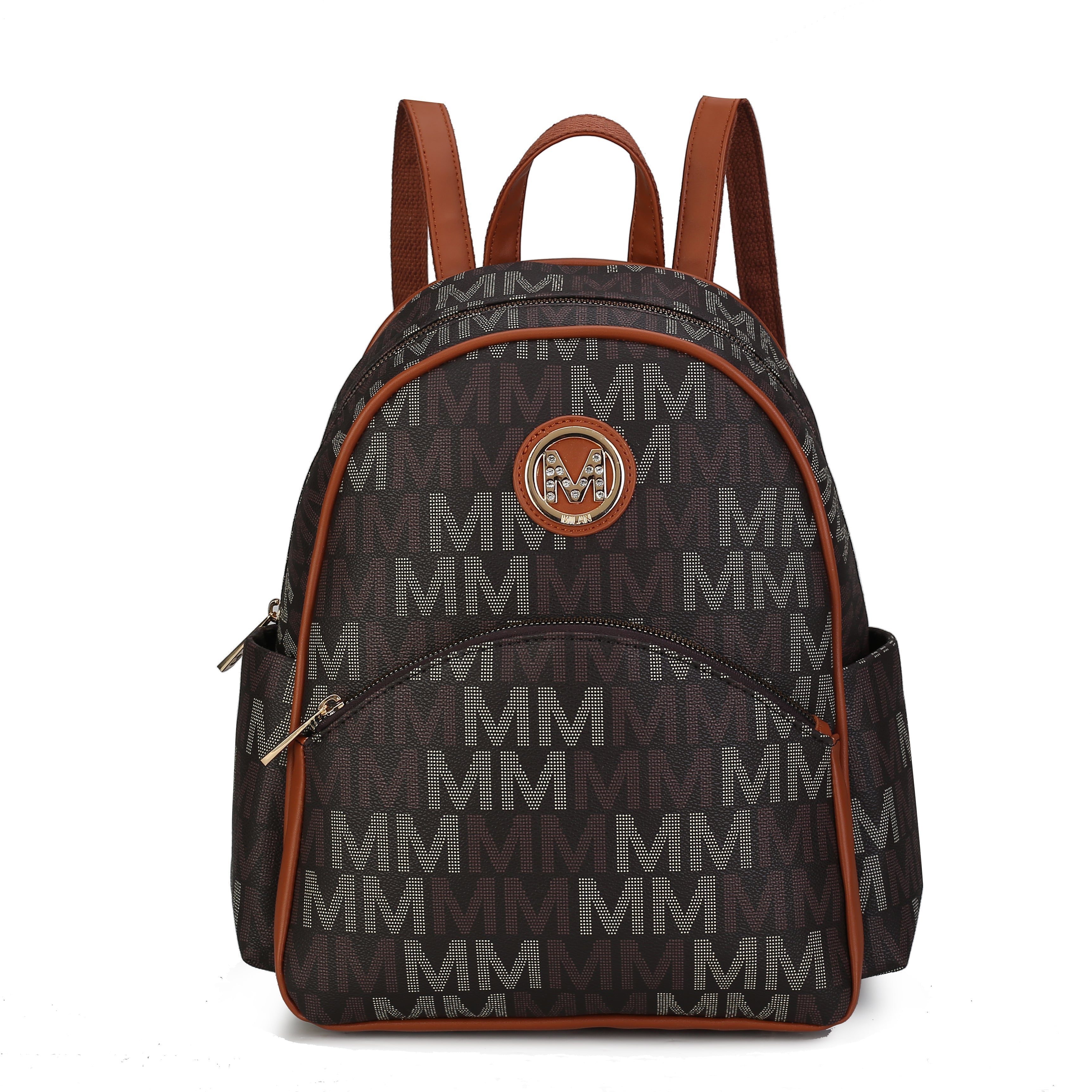  MKF Collection Palmer Signature Backpack - Beige - Bonton