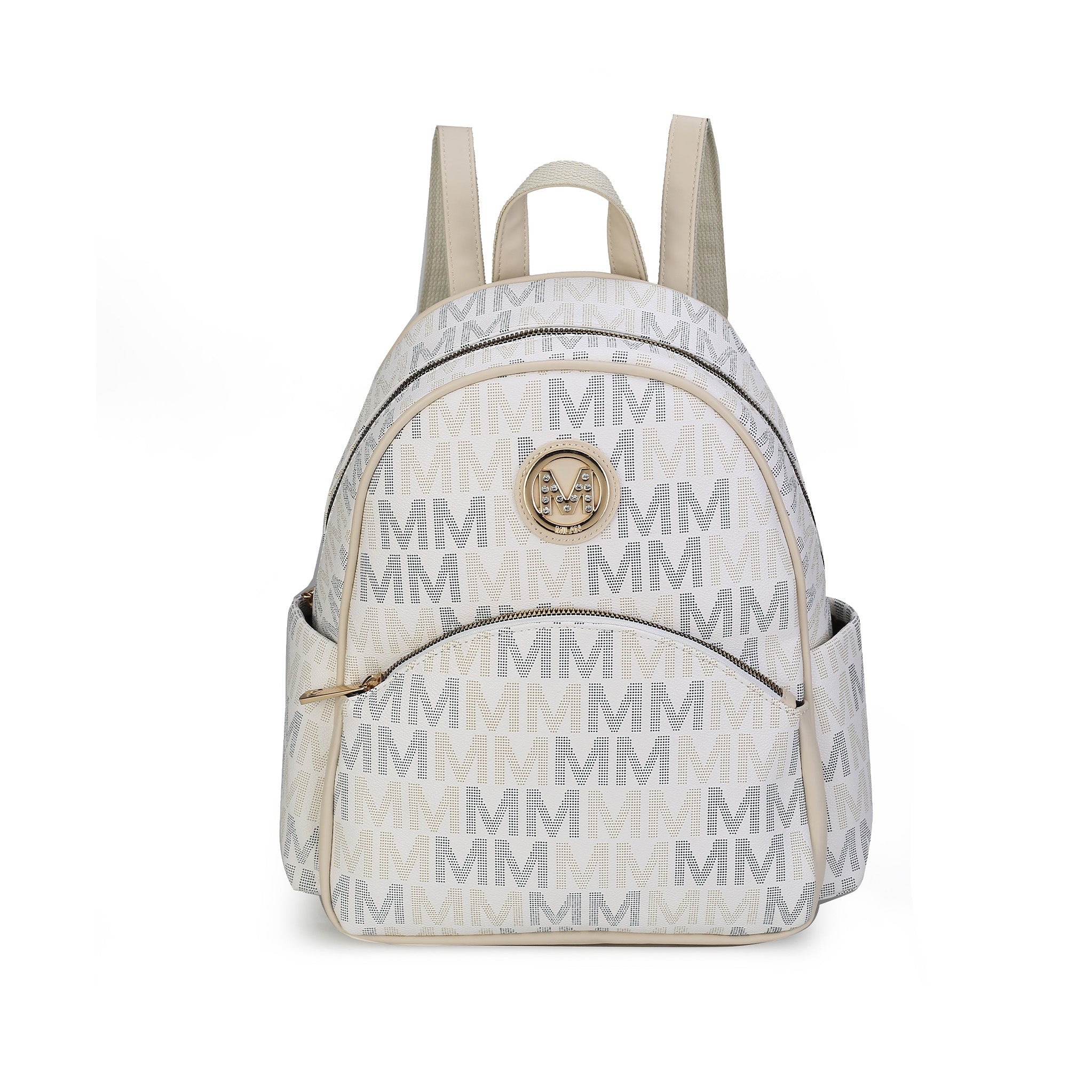  MKF Collection Palmer Signature Backpack - Beige - Bonton