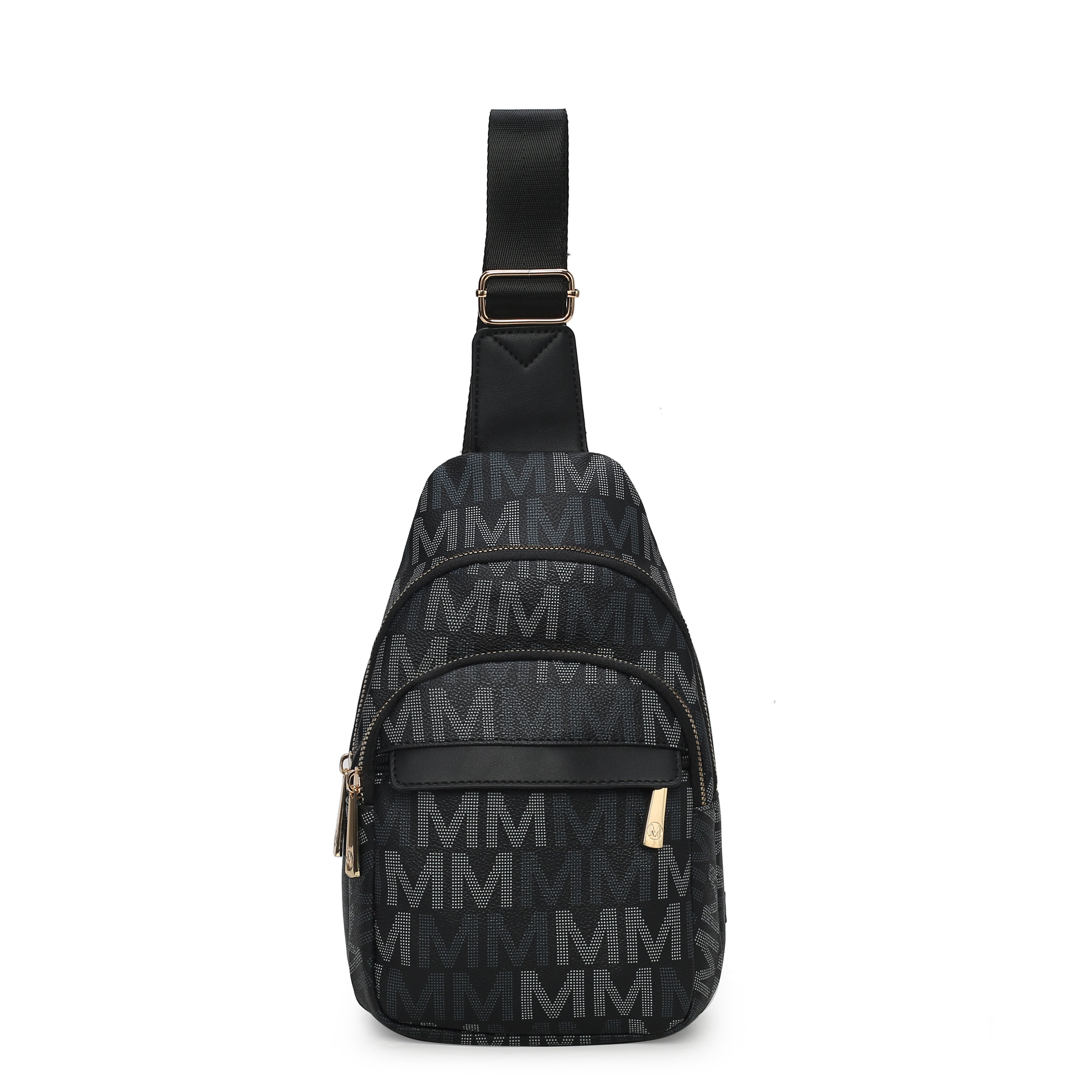  MKF Collection Helaena Signature Sling Bag - Black - Bonton