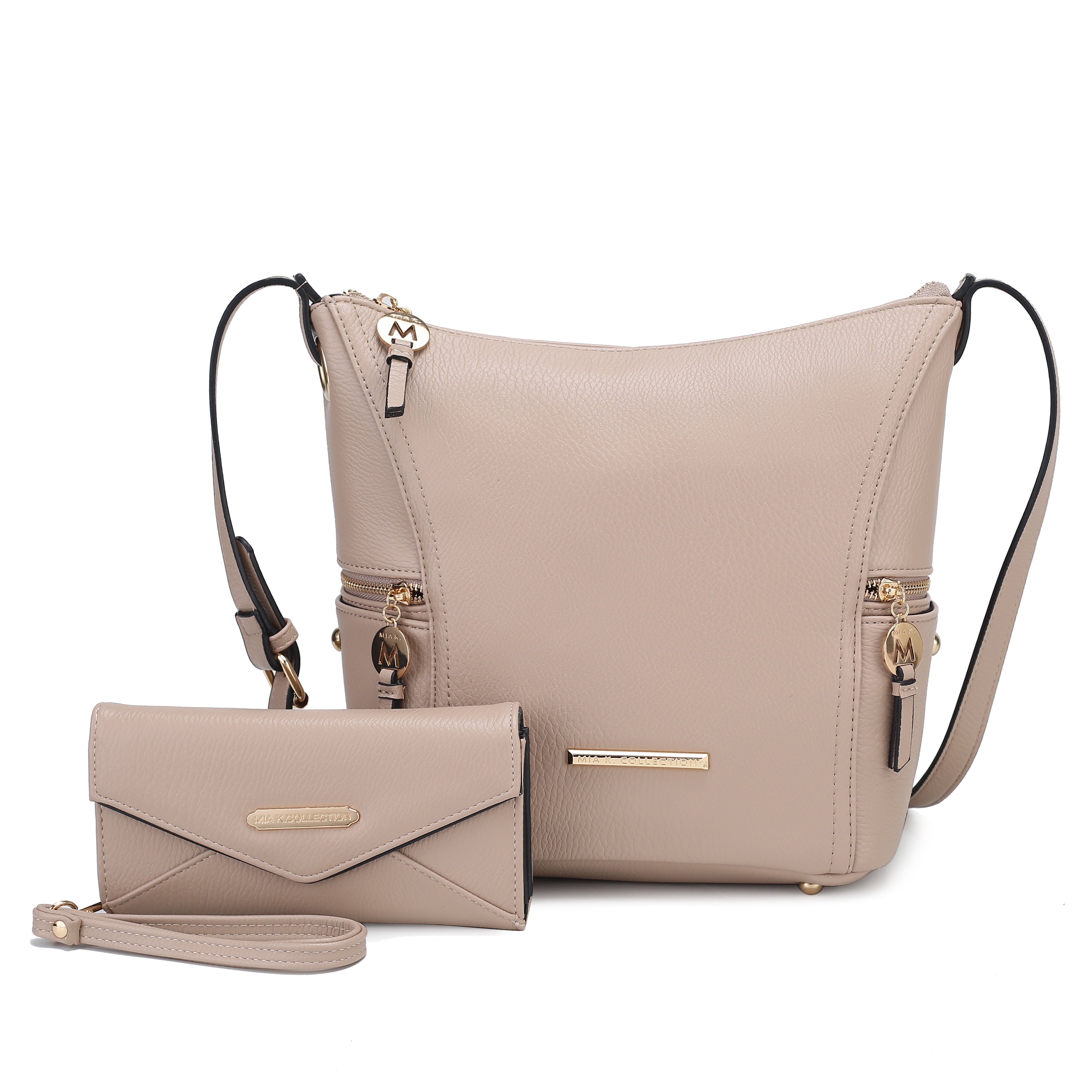  MKF Collection Lux Shoulder Bag and Set - Mustard - Bonton