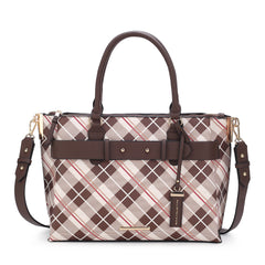 Vivian Plaid Shoulder Bag