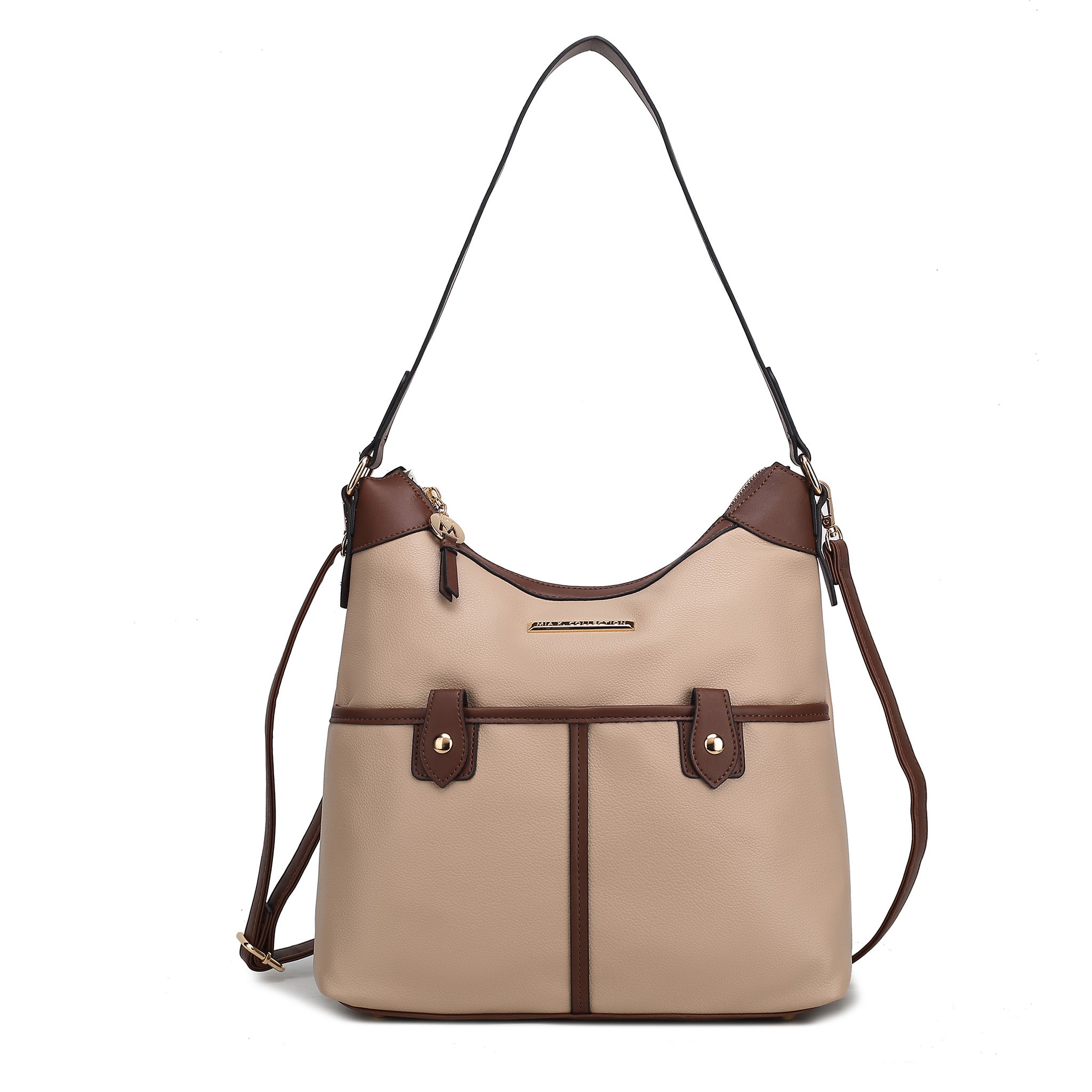  MKF Collection Harper Shoulder Bag - Beige - Bonton