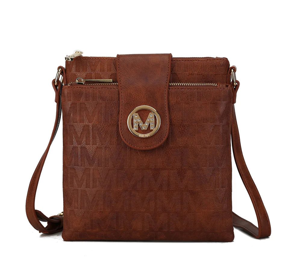  MKF Collection Marietta Signature Crossbody Bag - Rose Pink - Bonton