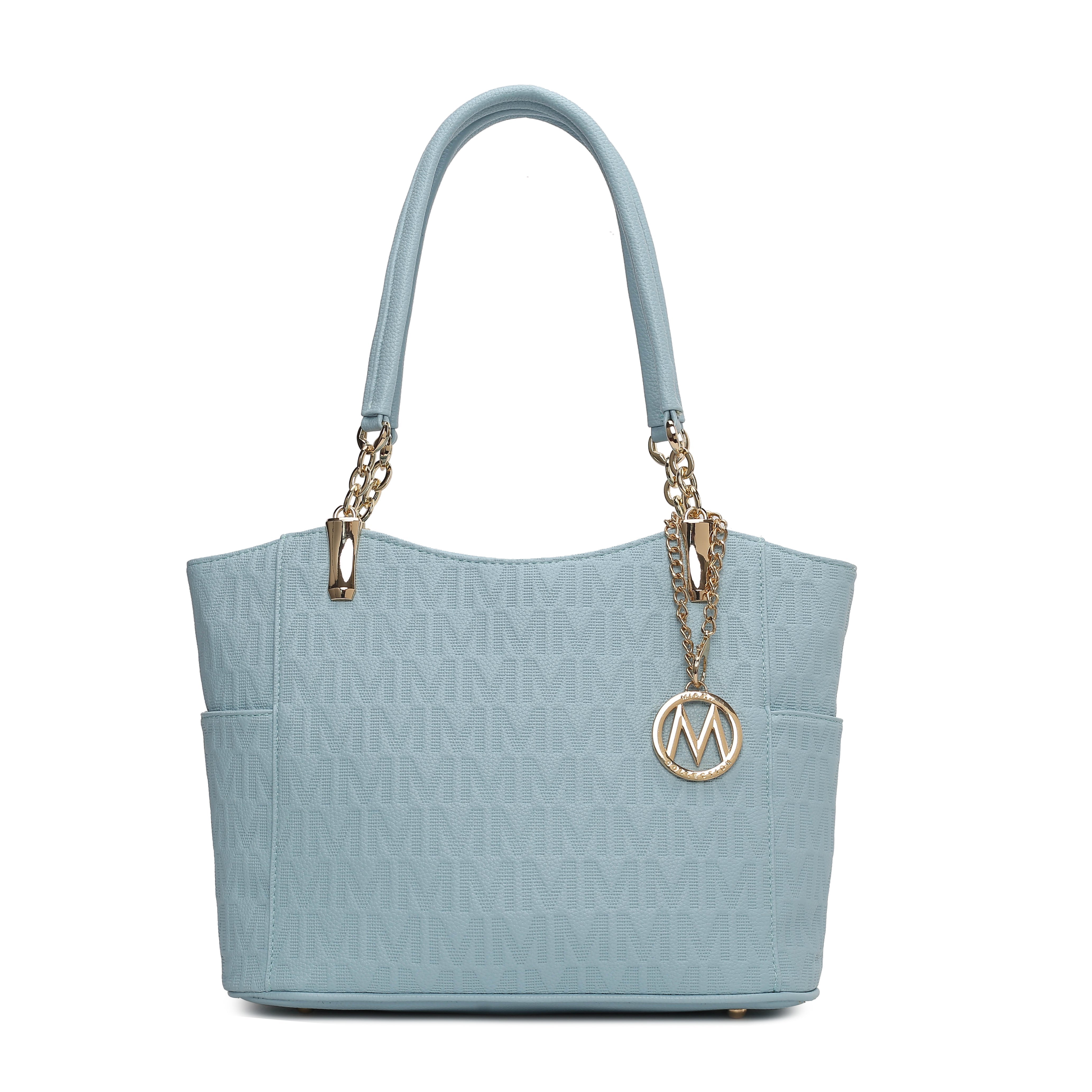  MKF Collection Malika Signature Shoulder Bag - Taupe - Bonton