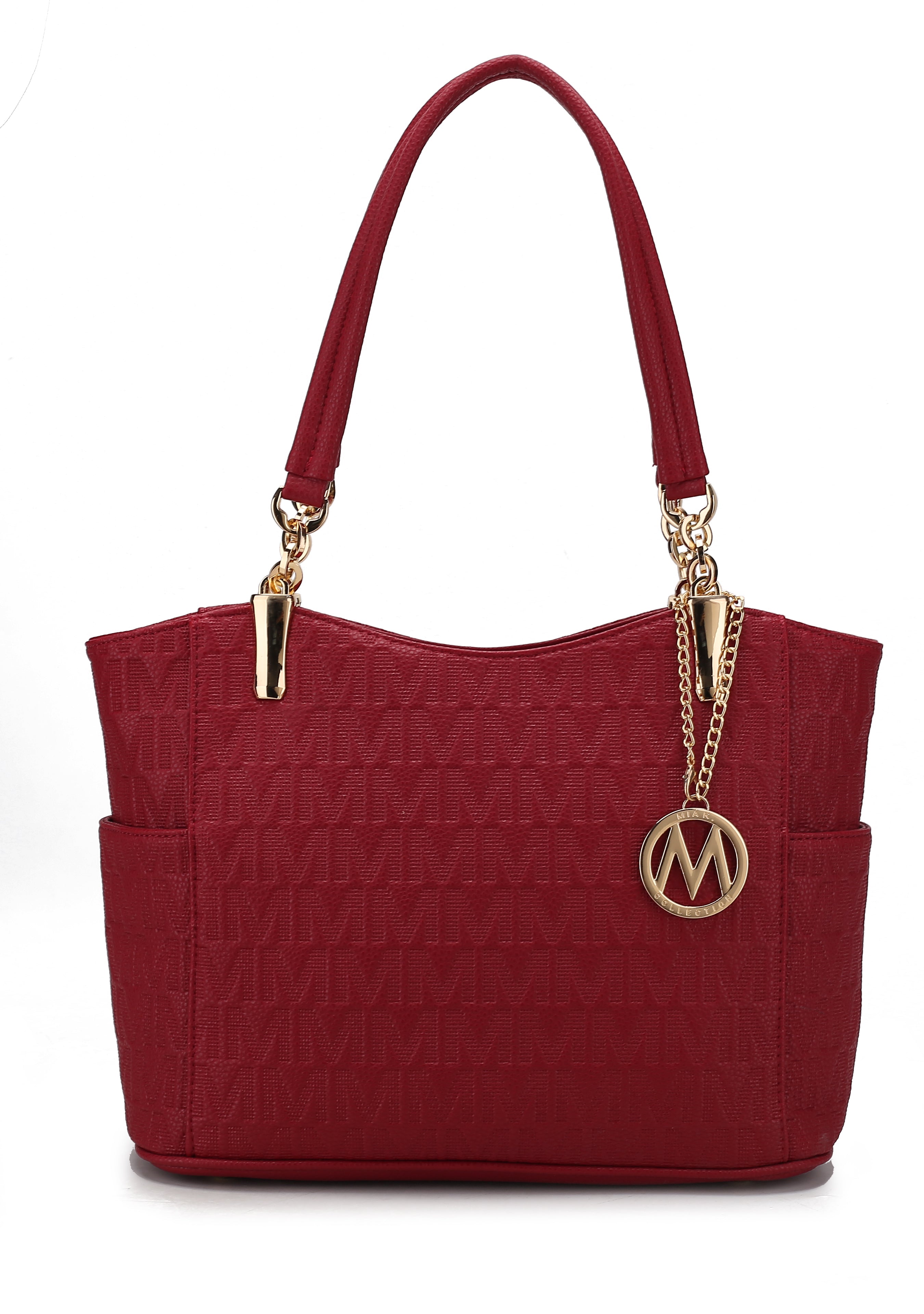 MKF Collection Malika Signature Shoulder Bag - Taupe - Bonton