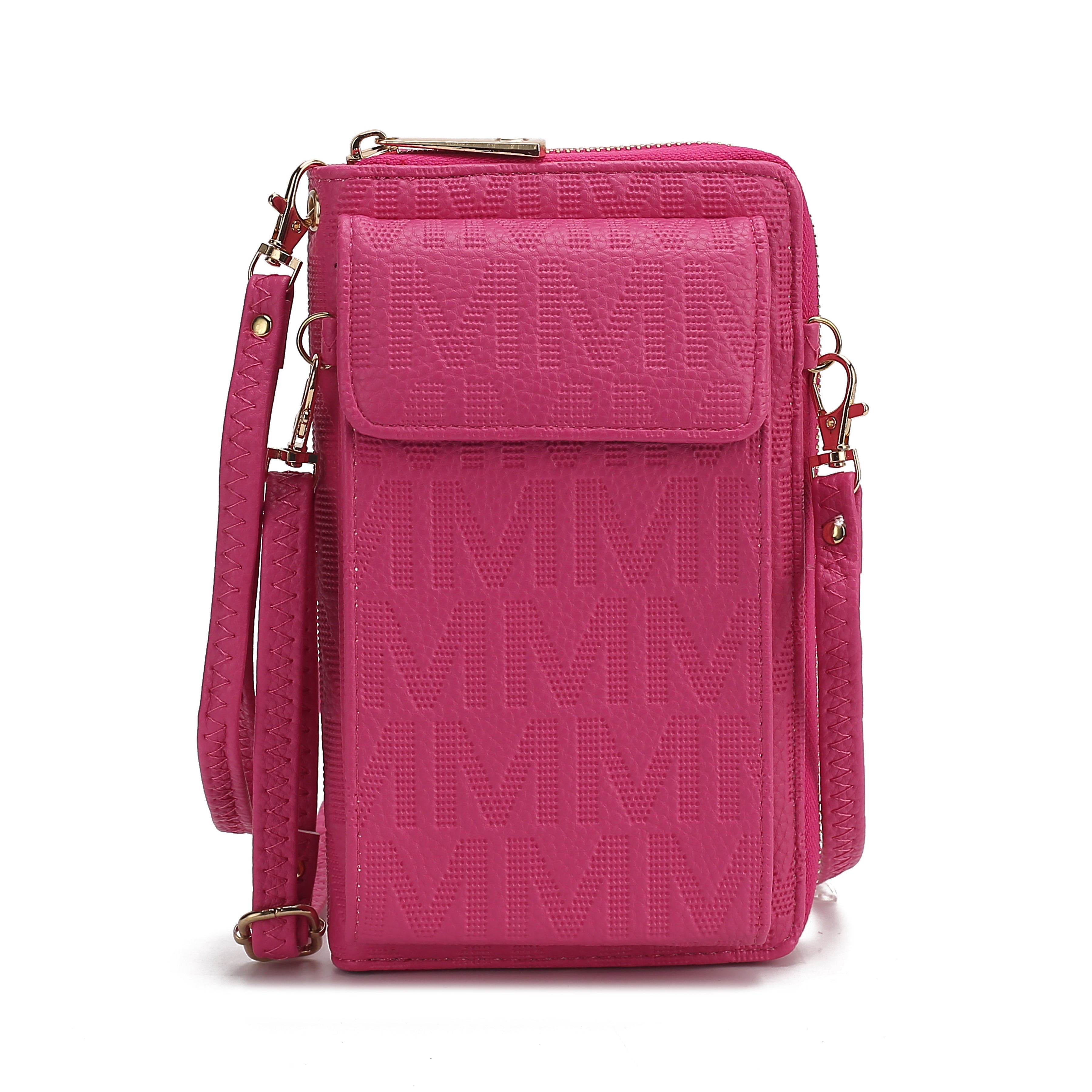  MKF Collection Caddy Signature Phone Crossbody - Beige - Bonton