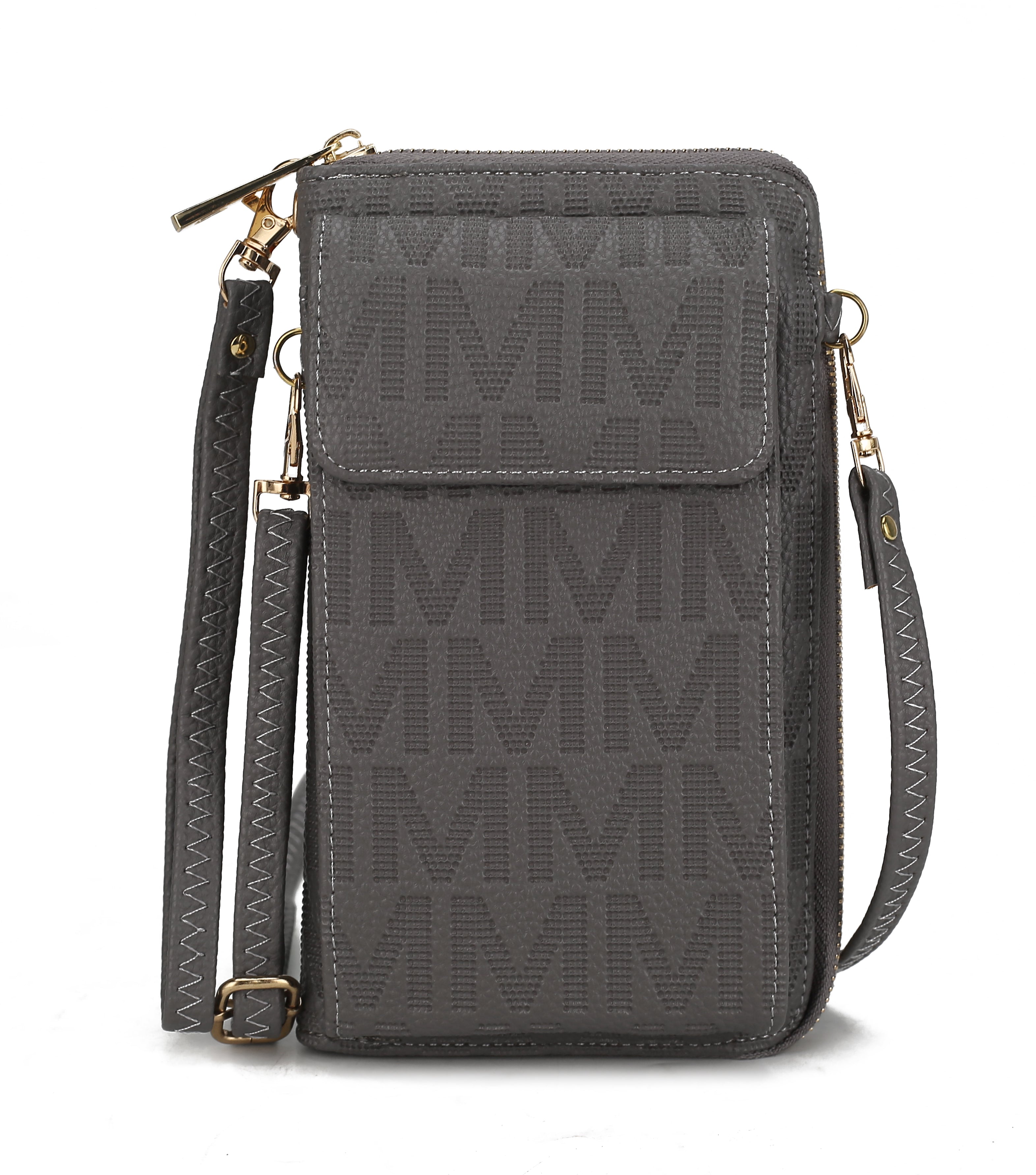  MKF Collection Caddy Signature Phone Crossbody - Beige - Bonton