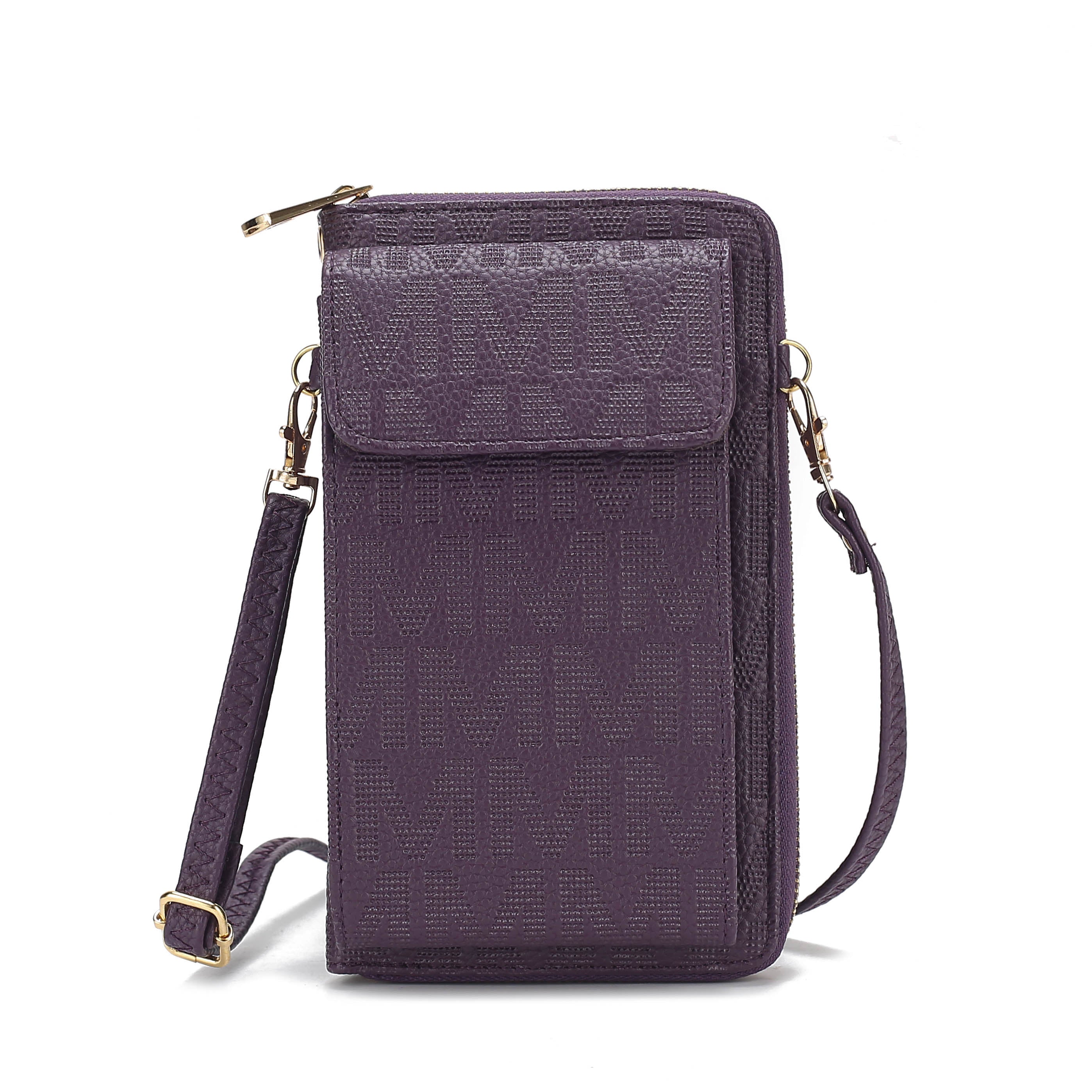  MKF Collection Caddy Signature Phone Crossbody - Beige - Bonton