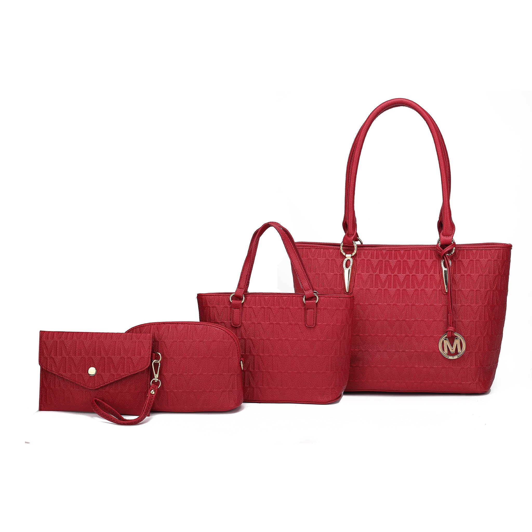  MKF Collection Edelyn Signature Tote Bag and Set - Beige - Bonton
