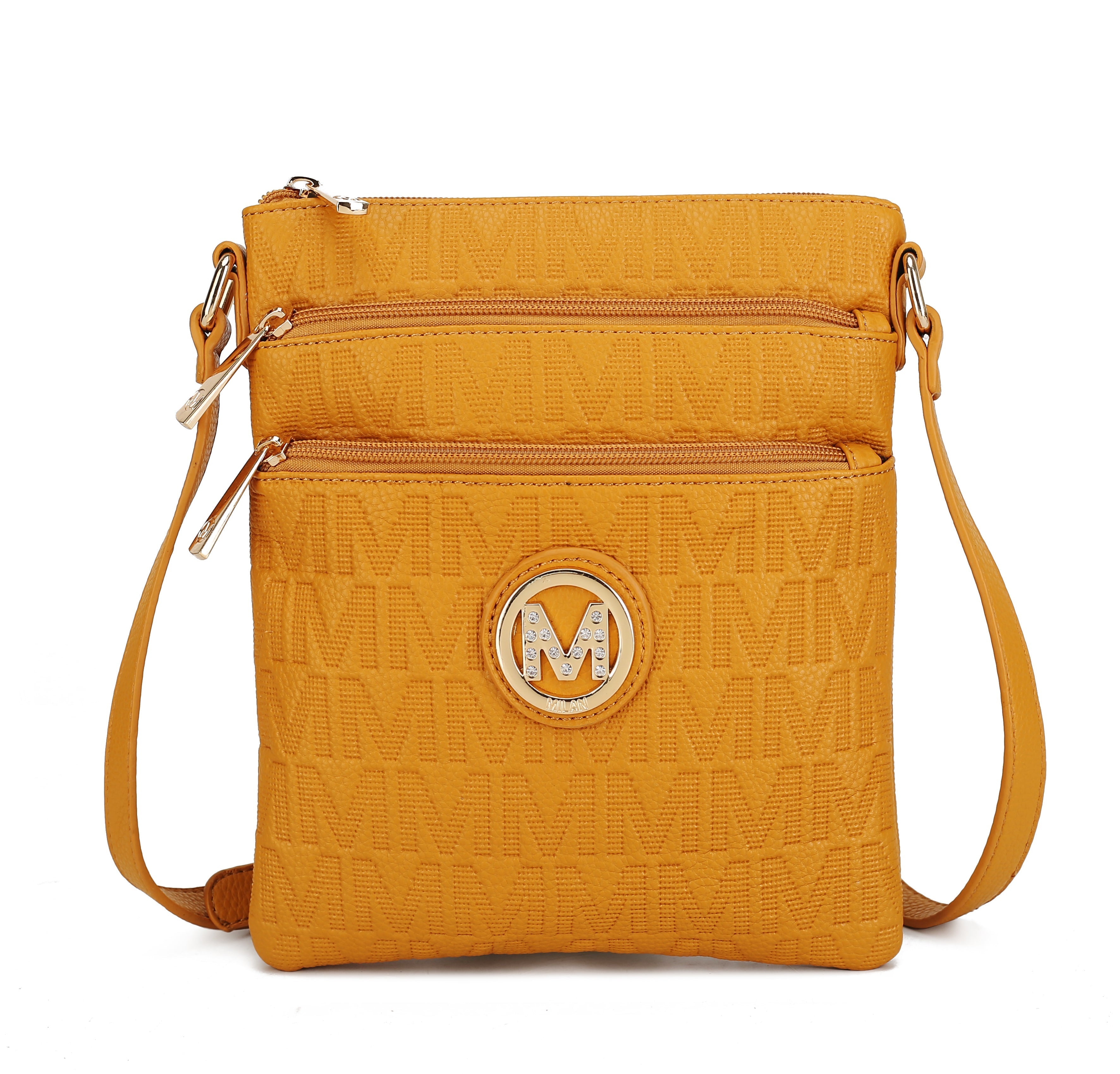 MKF Collection Lennit Signature Crossbody Bag - Chocolate - Bonton