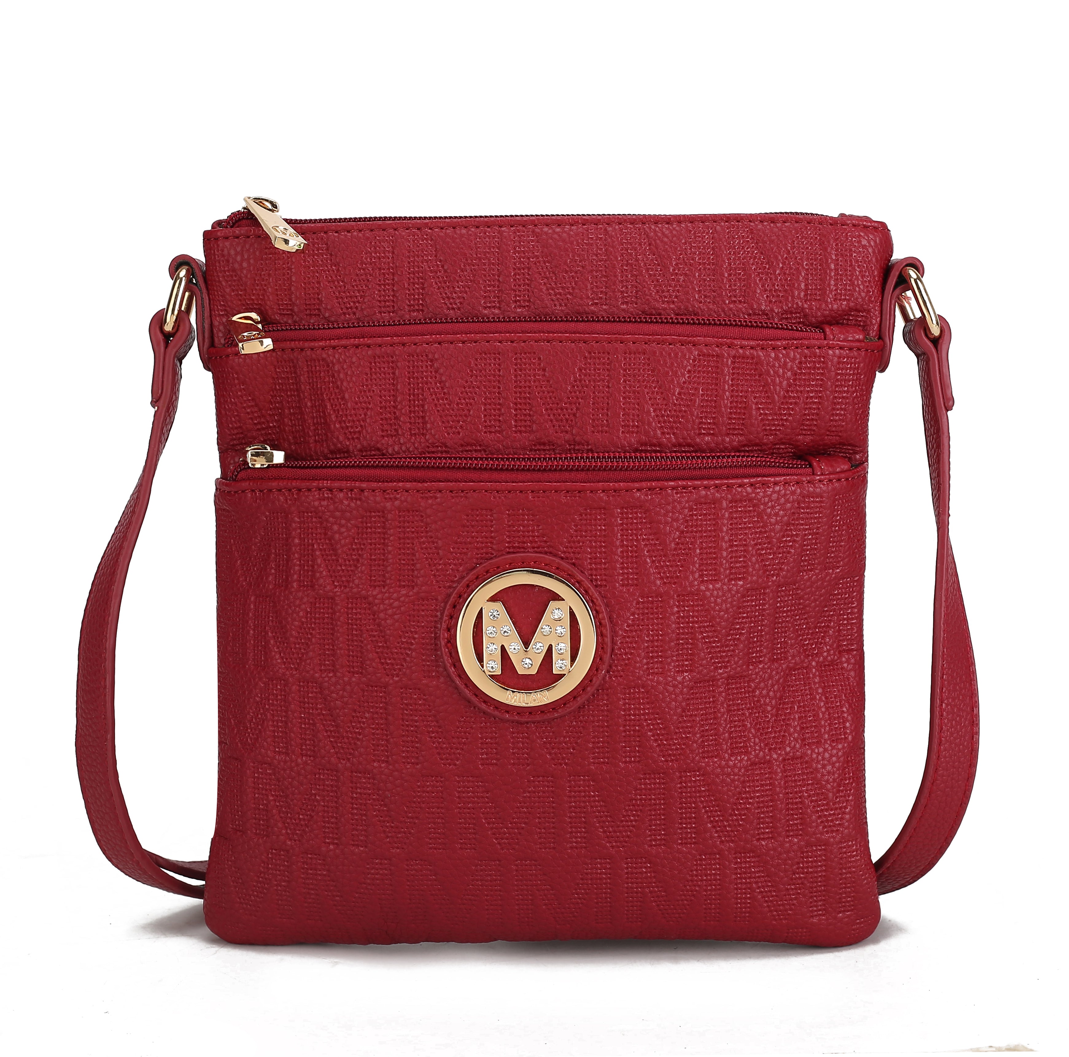 MKF Collection Lennit Signature Crossbody Bag - Chocolate - Bonton