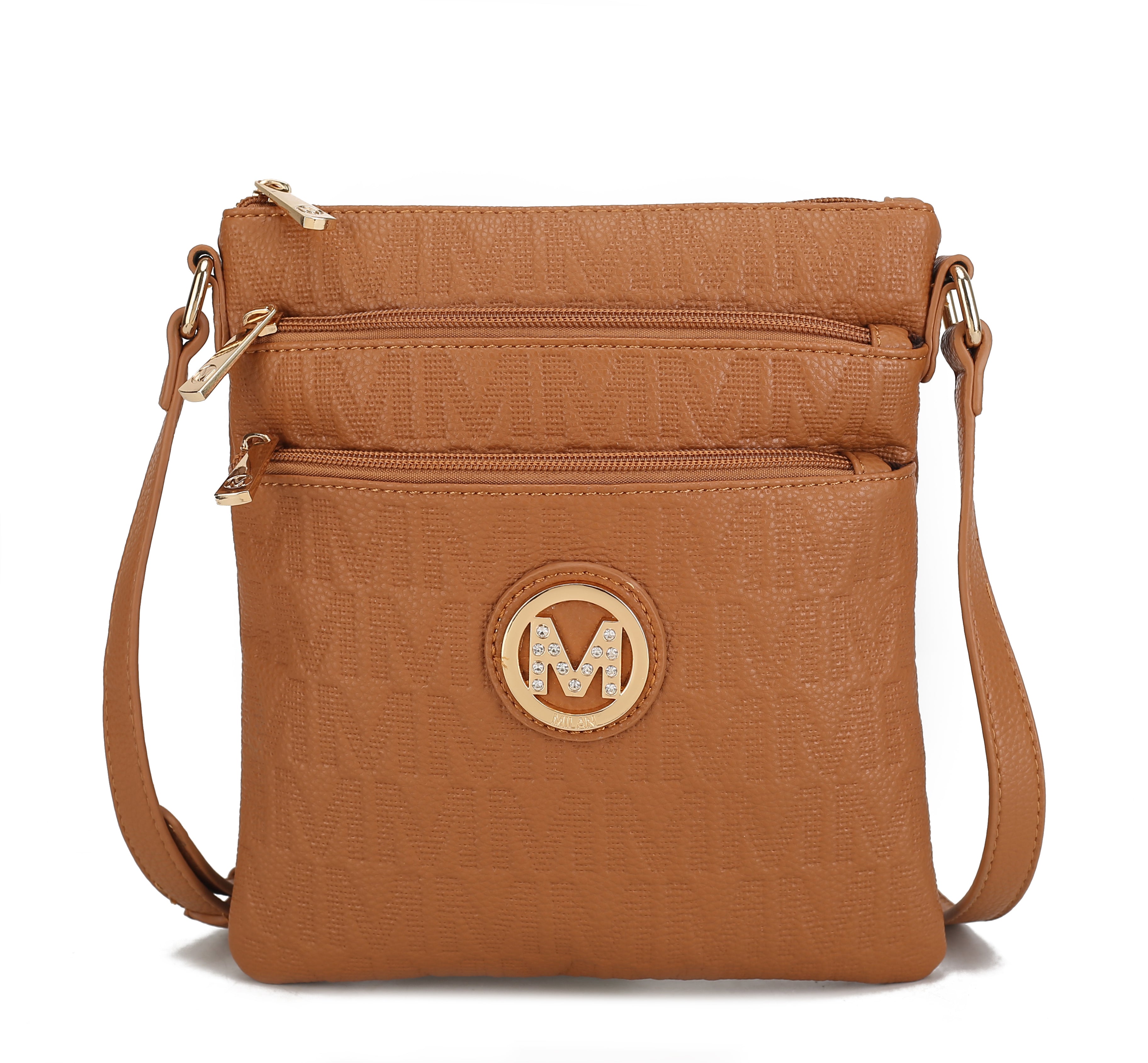  MKF Collection Lennit Signature Crossbody Bag - Chocolate - Bonton