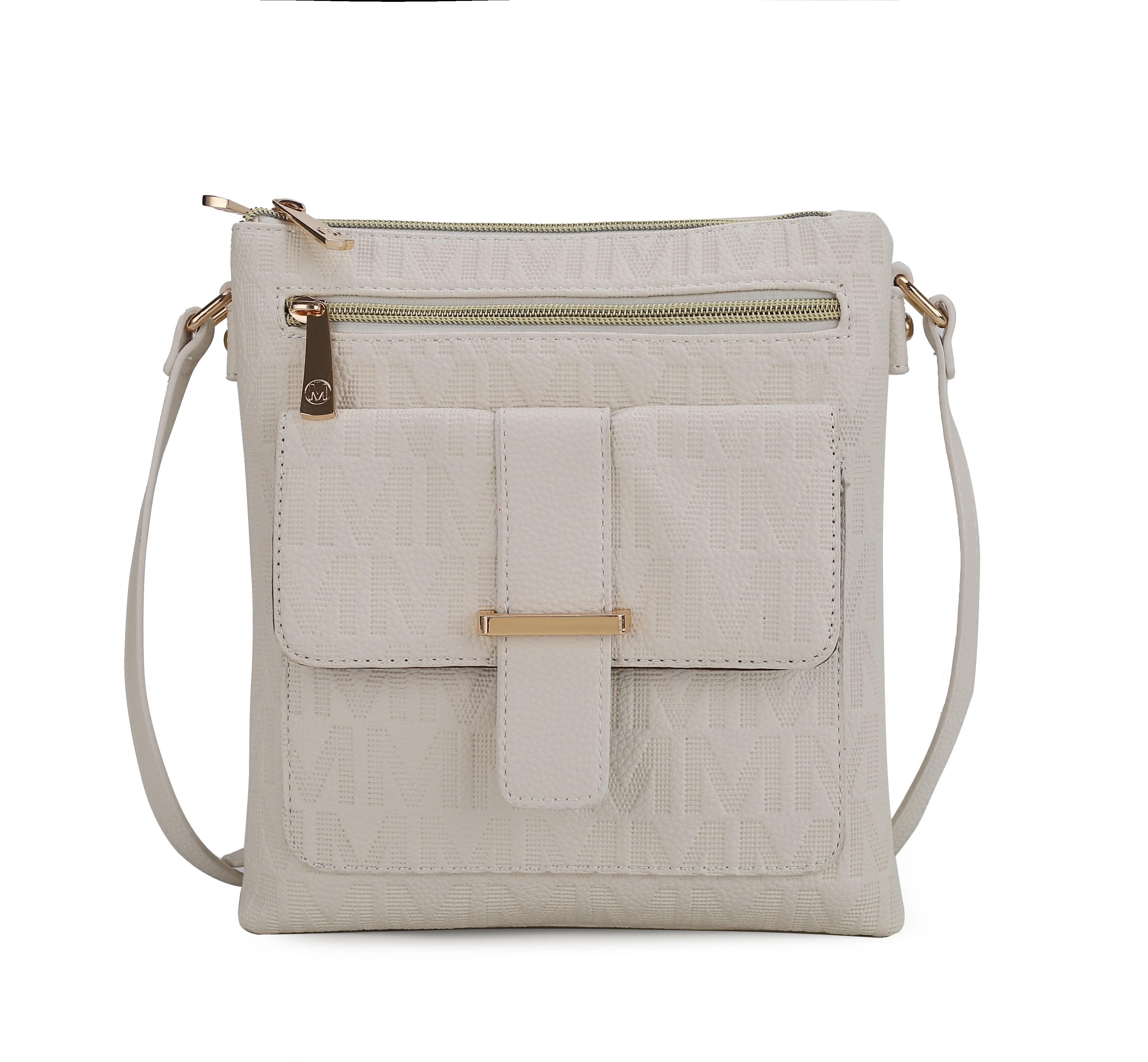  MKF Collection Janni Signature Crossbody Bag - Beige - Bonton