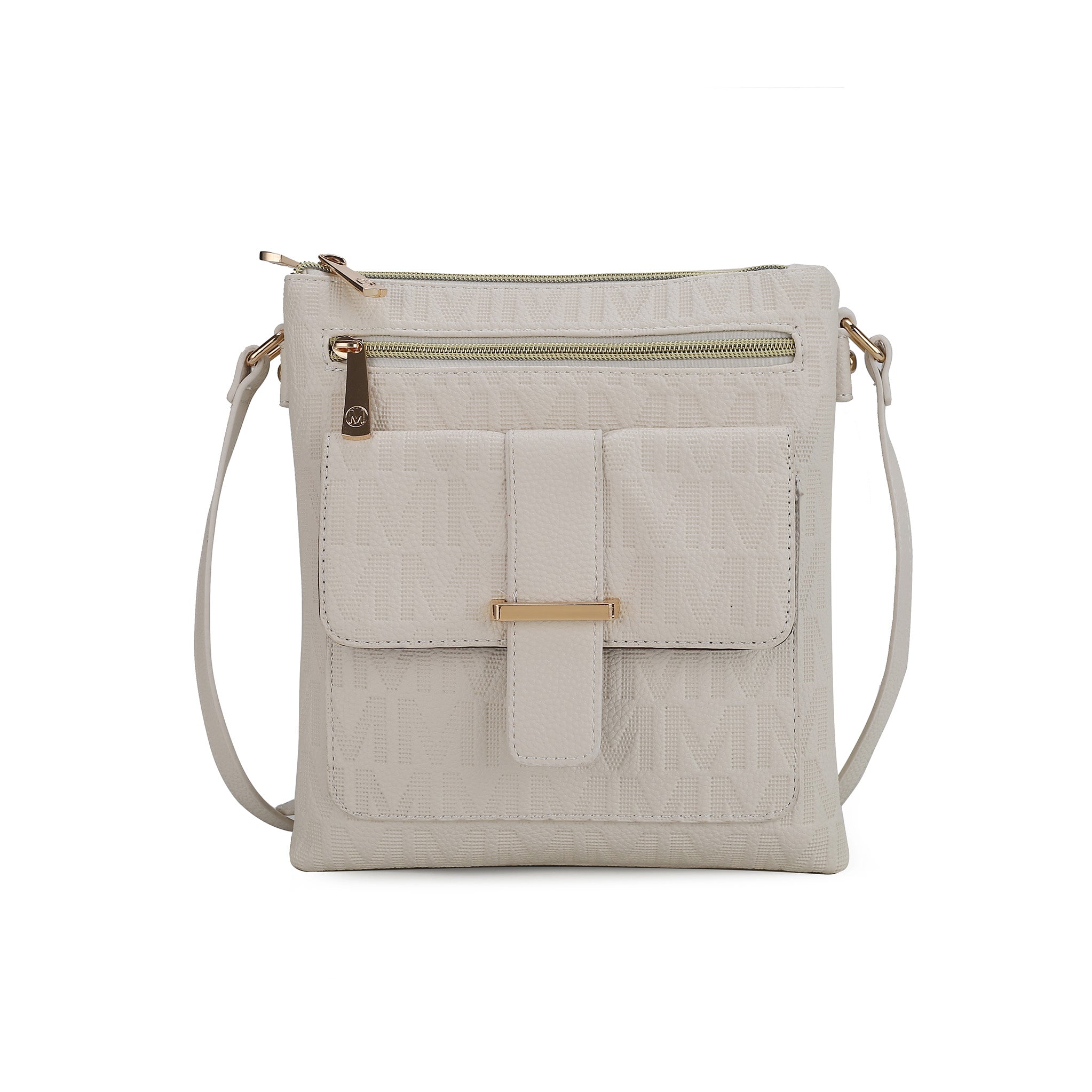  MKF Collection Janni Signature Crossbody Bag - Beige - Bonton