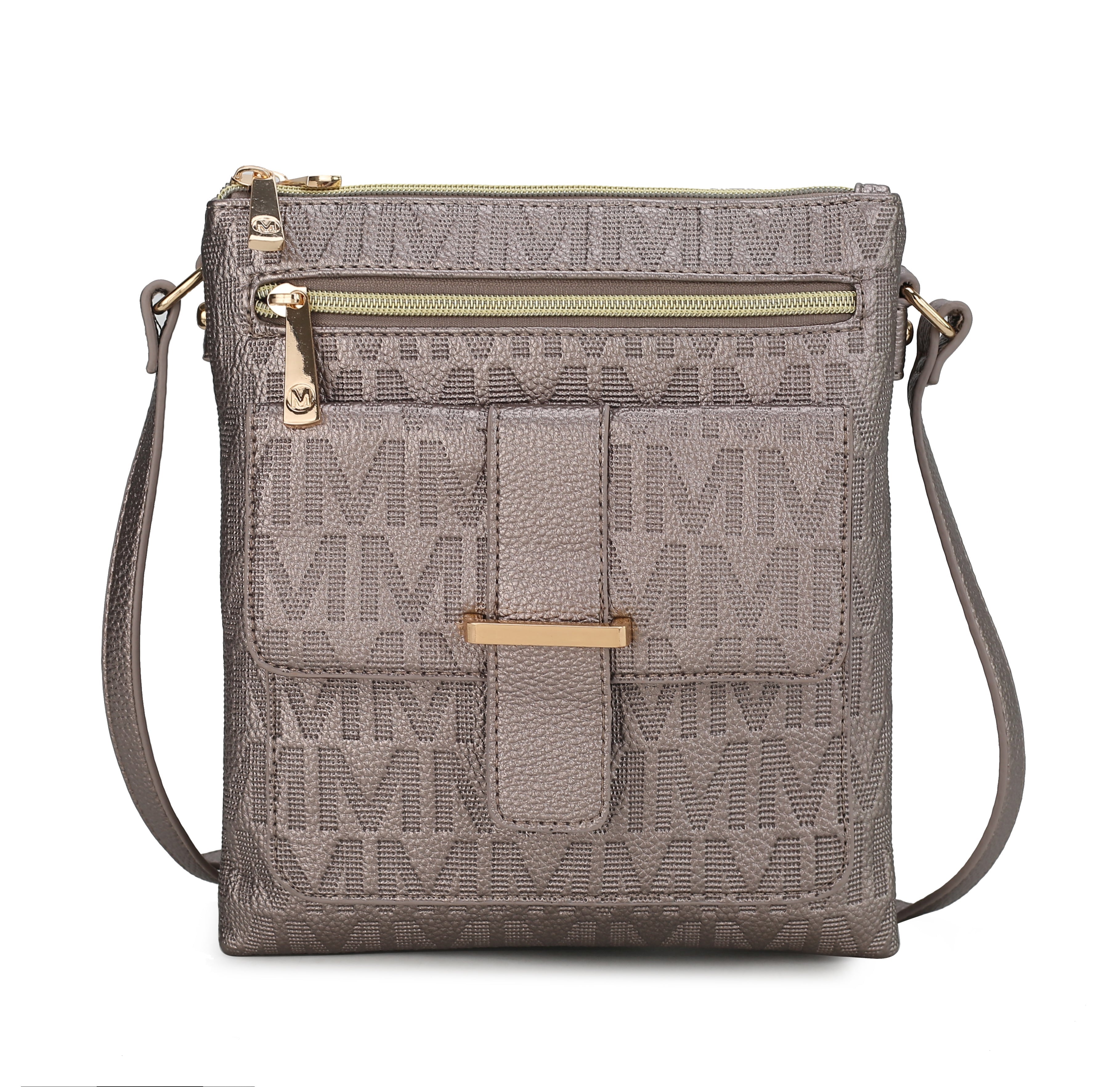  MKF Collection Janni Signature Crossbody Bag - Beige - Bonton