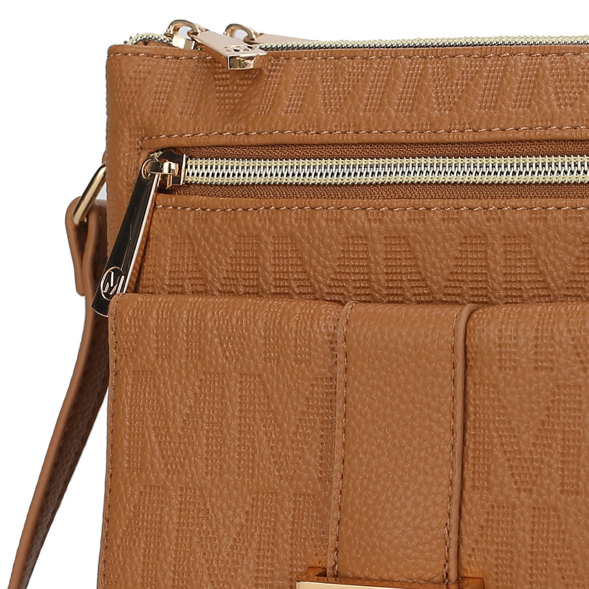  MKF Collection Janni Signature Crossbody Bag - Beige - Bonton