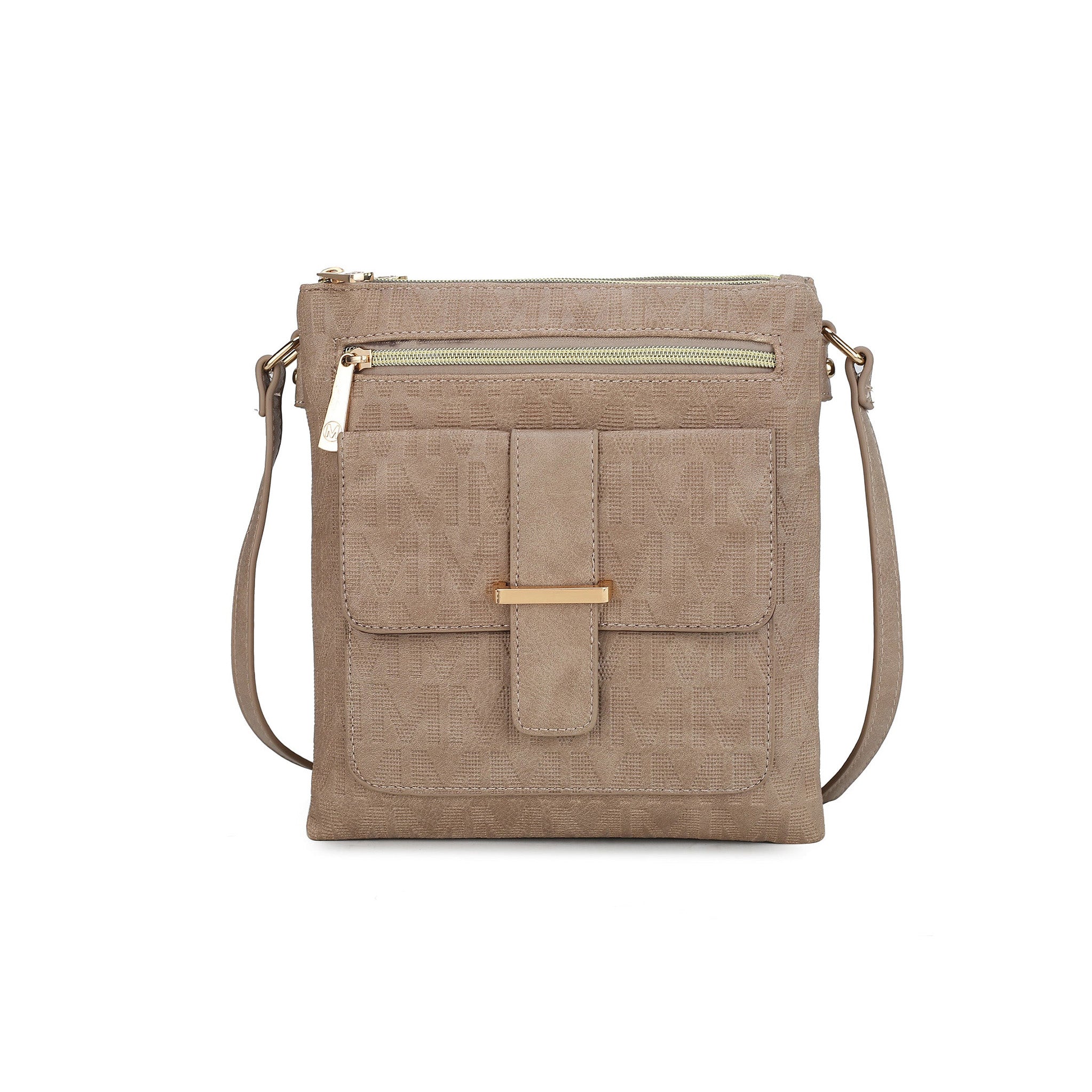  MKF Collection Janni Signature Crossbody Bag - Beige - Bonton