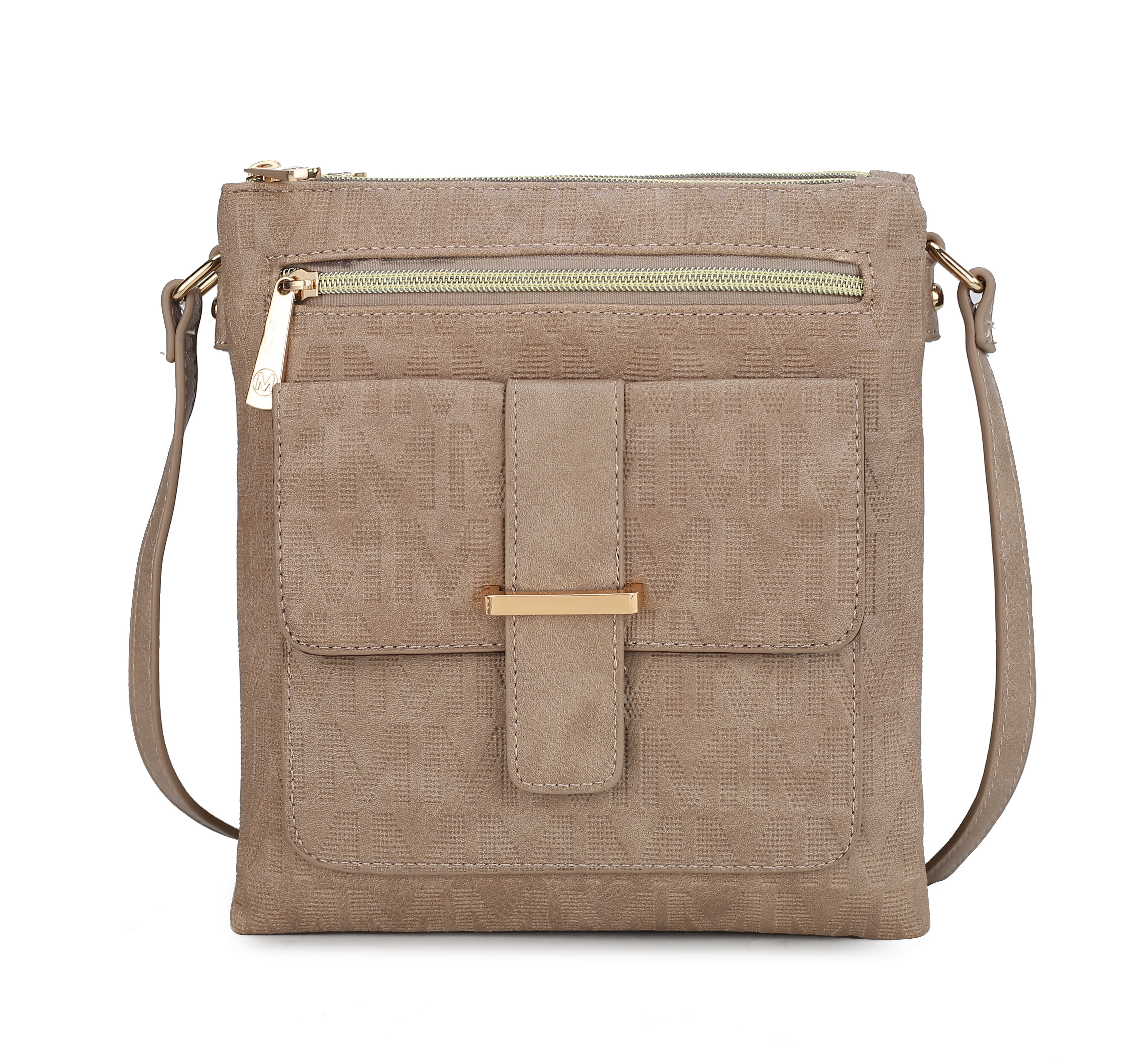  MKF Collection Janni Signature Crossbody Bag - Beige - Bonton