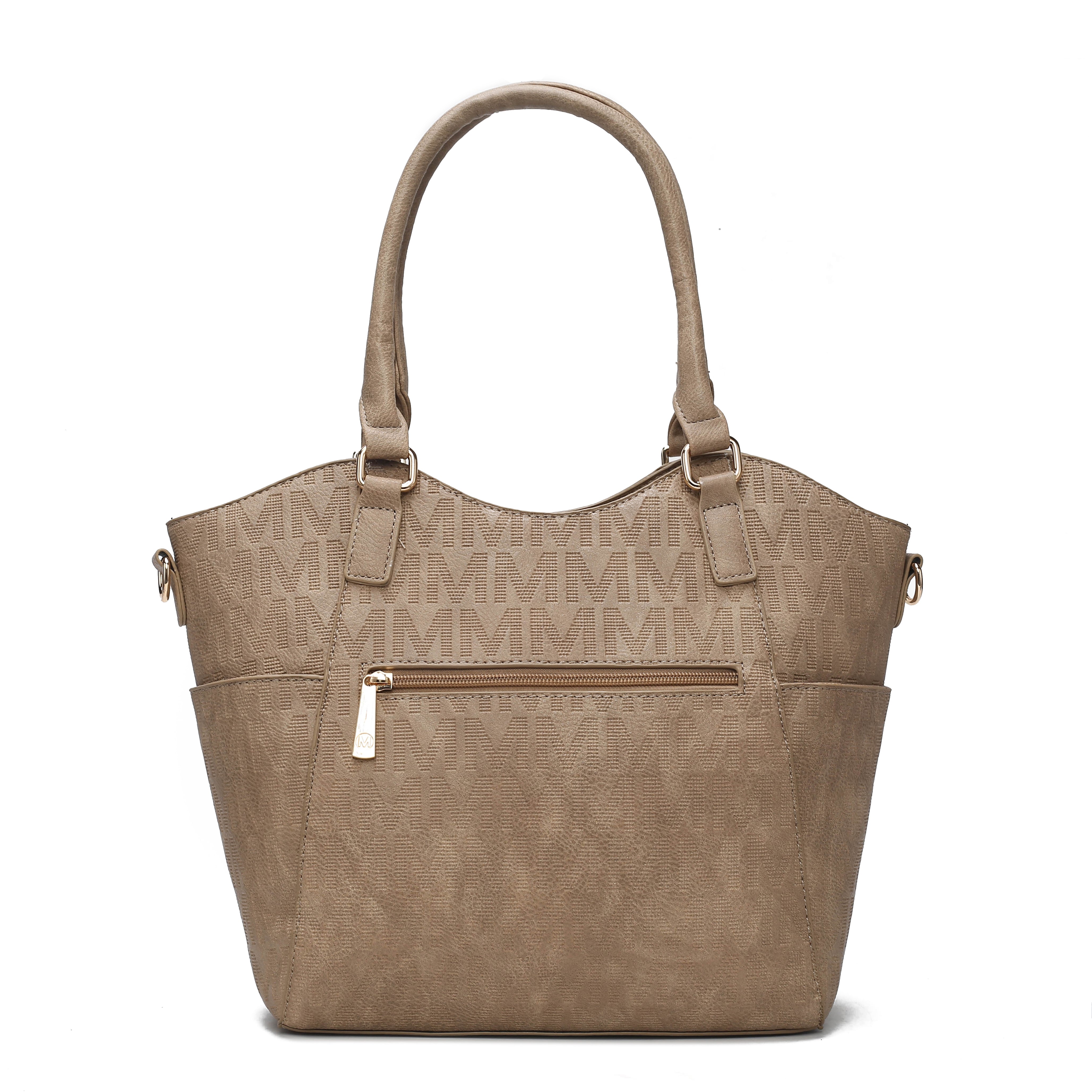  MKF Collection Hazel Signature Tote Bag - Beige - Bonton