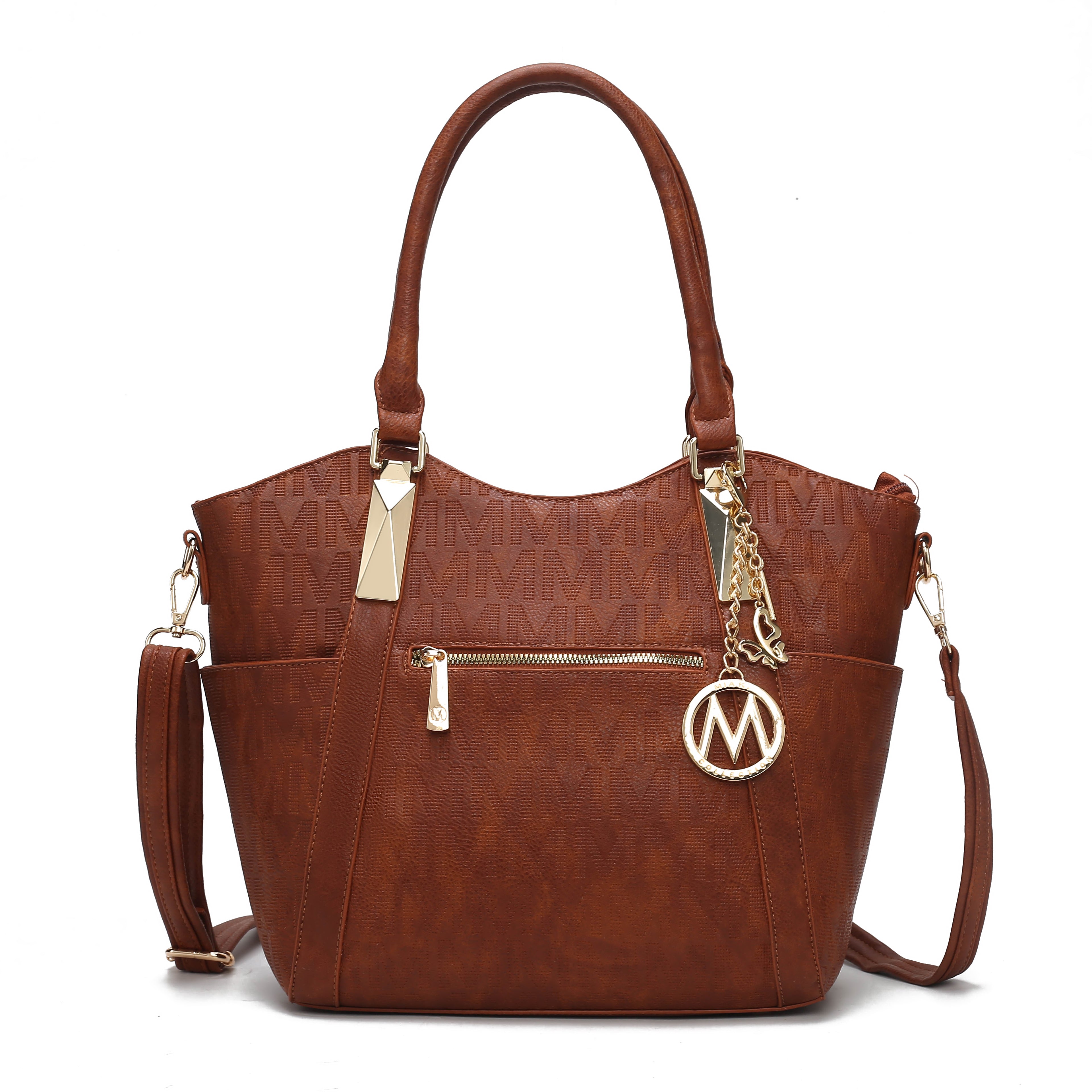  MKF Collection Hazel Signature Tote Bag - Beige - Bonton