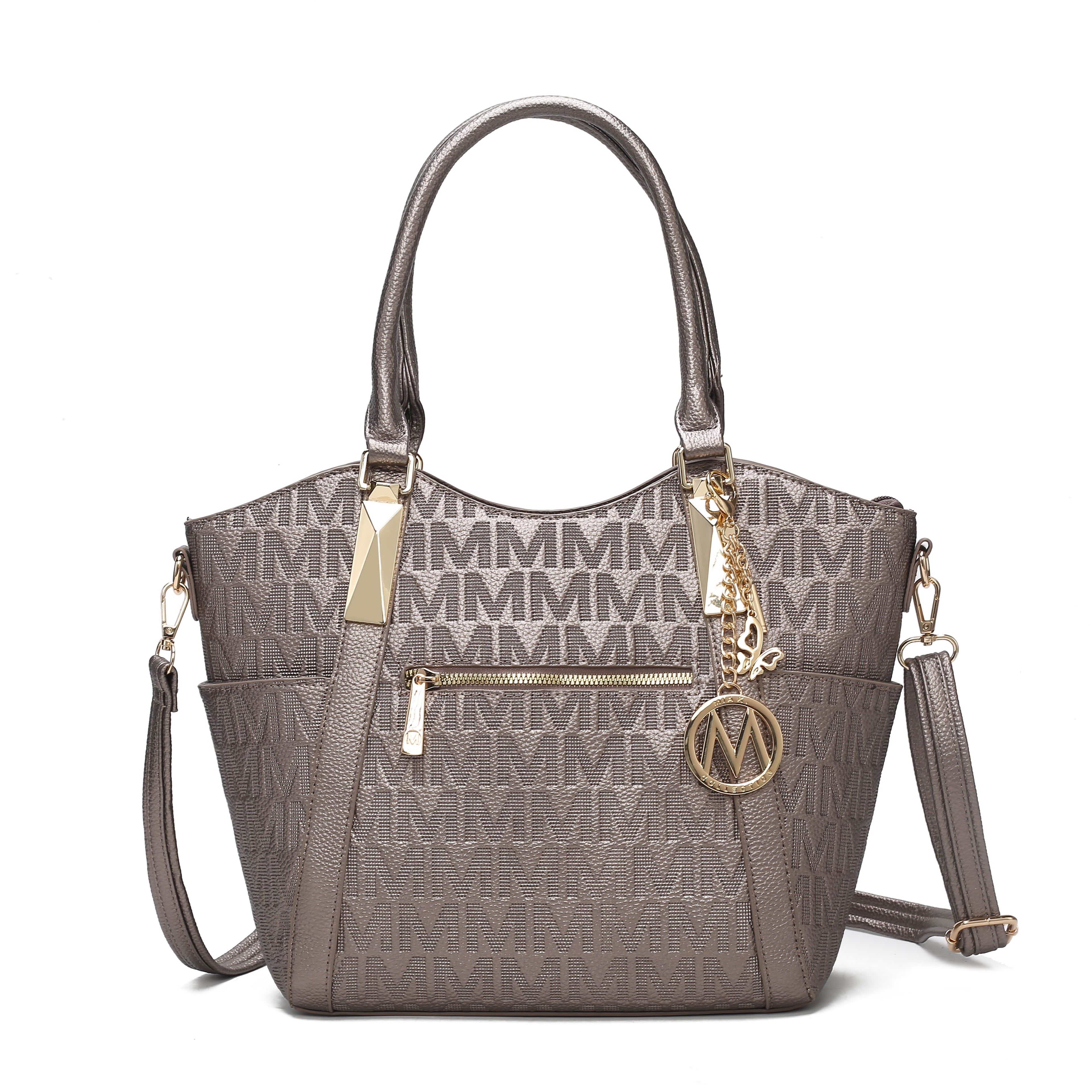  MKF Collection Hazel Signature Tote Bag - Beige - Bonton