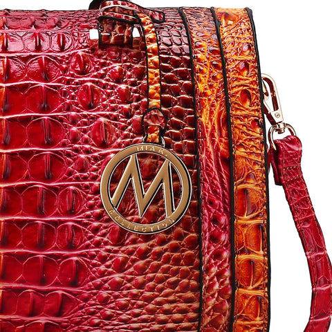 Eleanor Gradient Croc Shoulder Bag