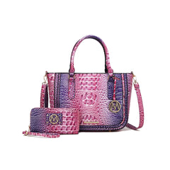 Bonnie Gradient Croc Shoulder Bag and Set