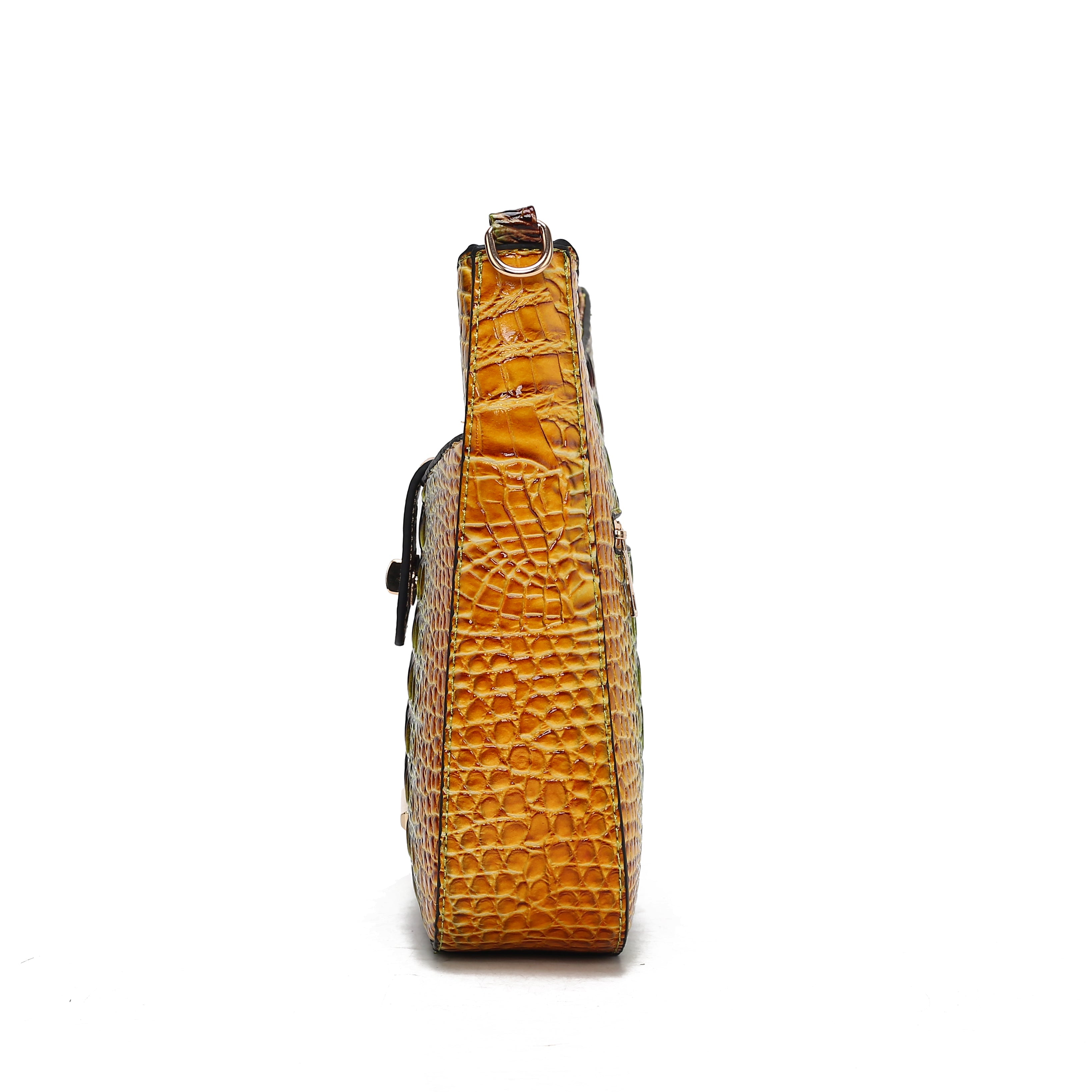  MKF Collection Giovana Gradient Croc Crossbody Bag - Croc Brown - Bonton