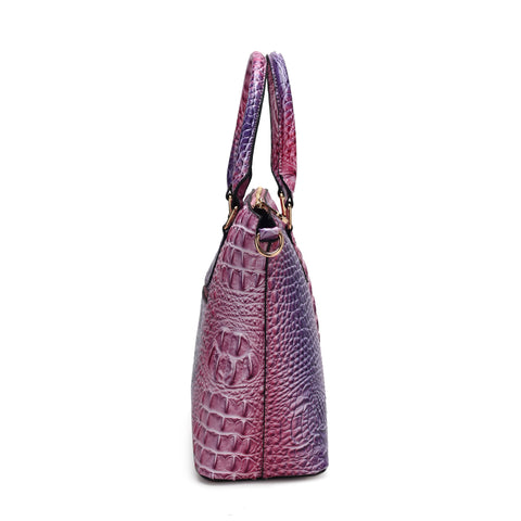 Frankie Gradient Croc Shoulder Bag and Wallet Set